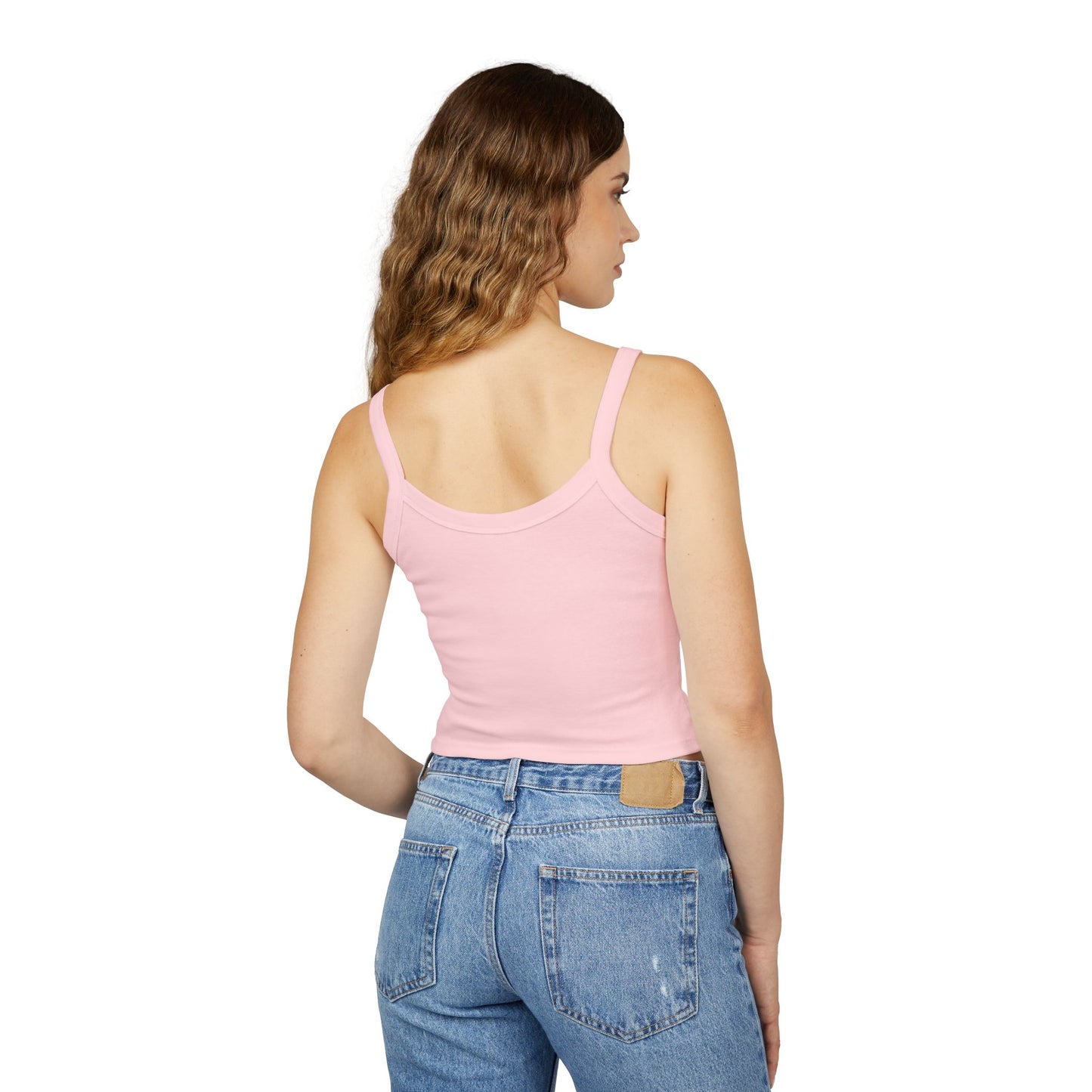 Women's Strap Tank Top- Black Butterfly
