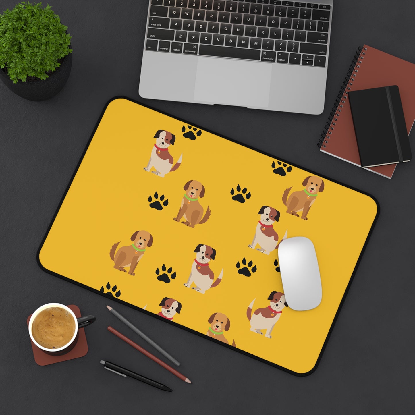 Yellow Desk Computer Mat - Multifunctional Kids Design