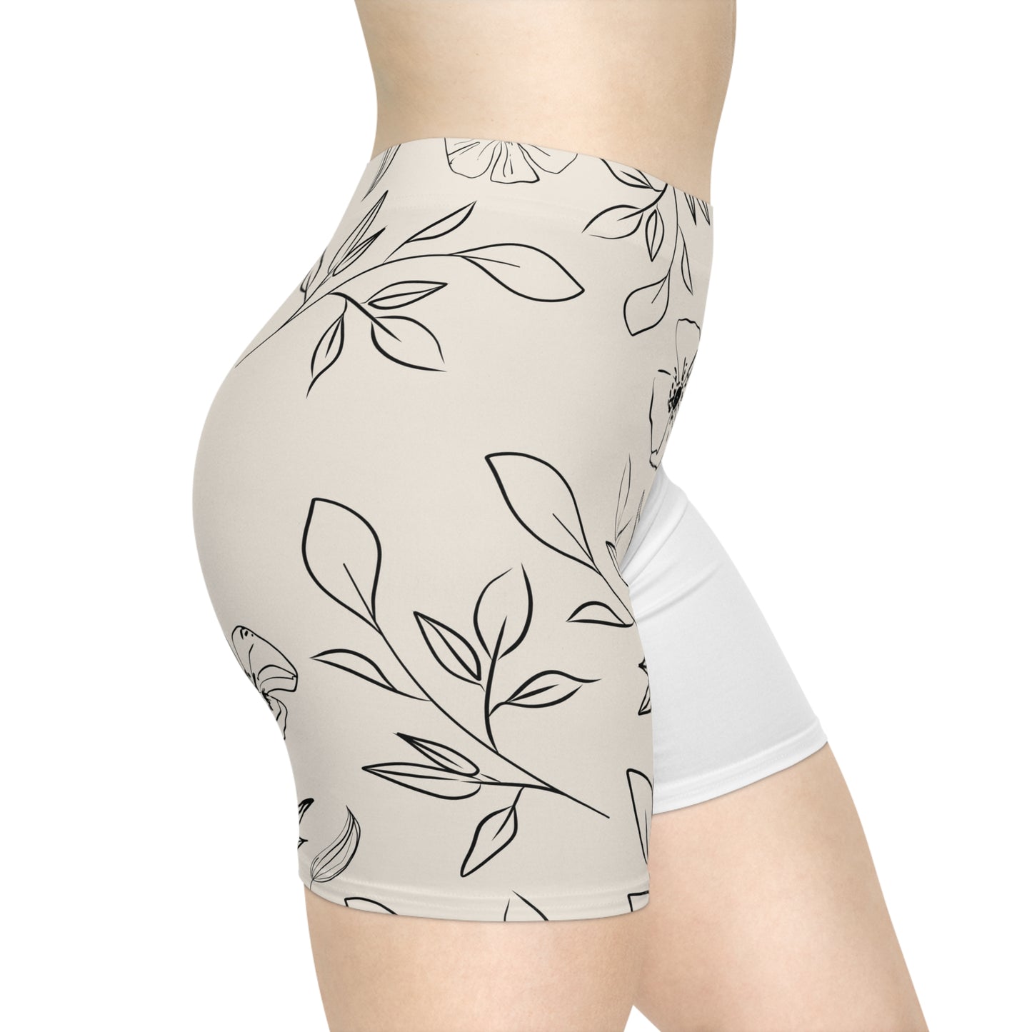 Women's Shorts - Flowers & Leaves