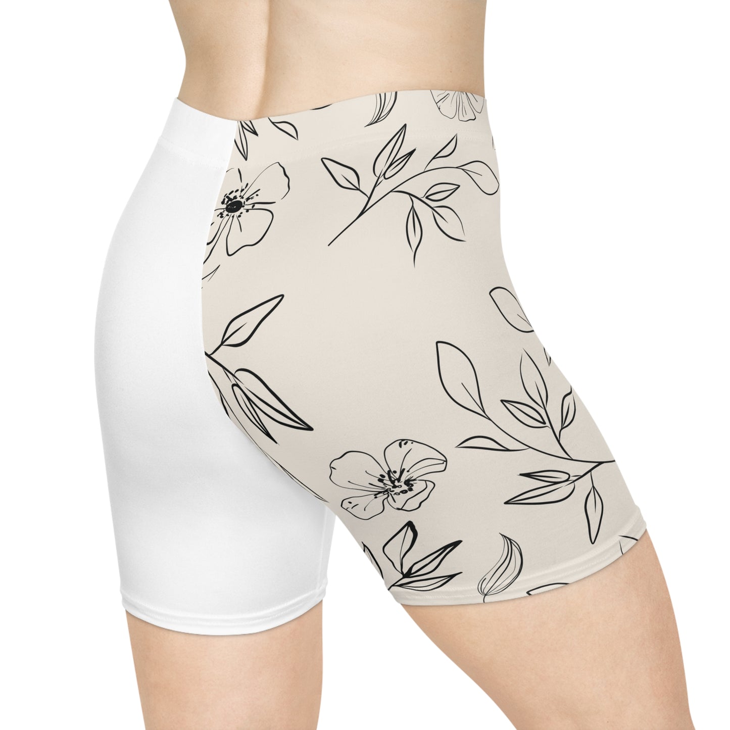 Women's Shorts - Flowers & Leaves