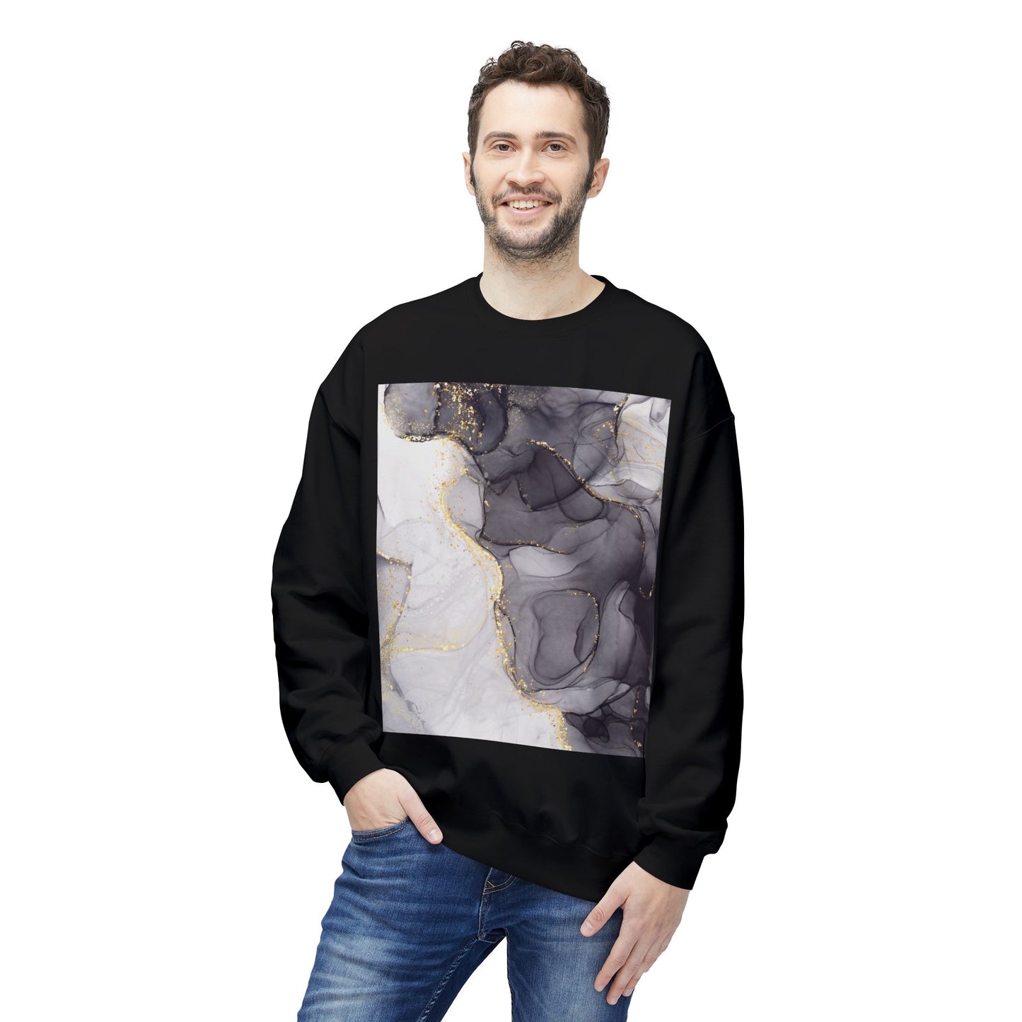 Men's Crewneck Sweatshirt Marble