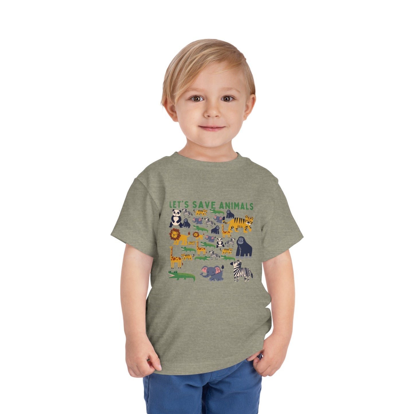 Boys Toddler Short Sleeve Tee Animals