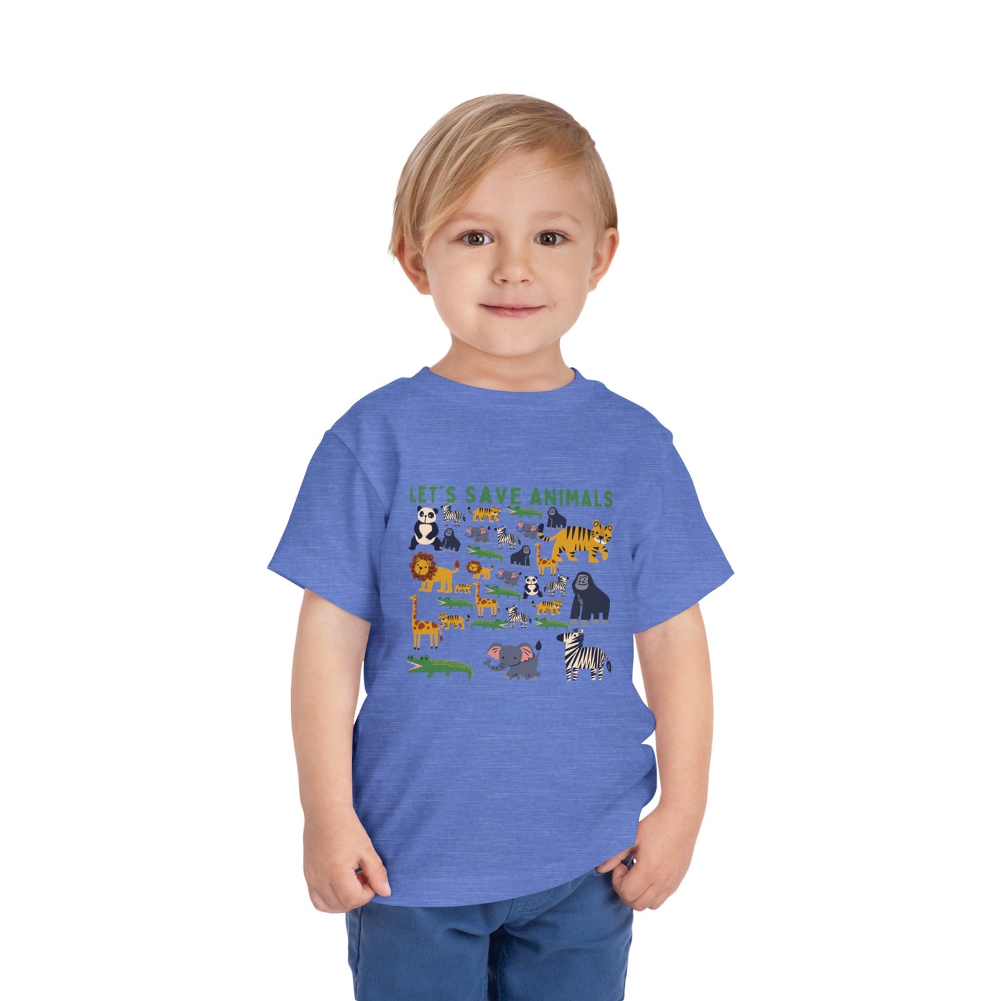 Boys Toddler Short Sleeve Tee Animals