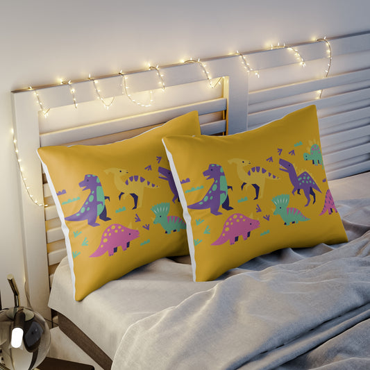 Pink Dinosaurs Pillow Sham