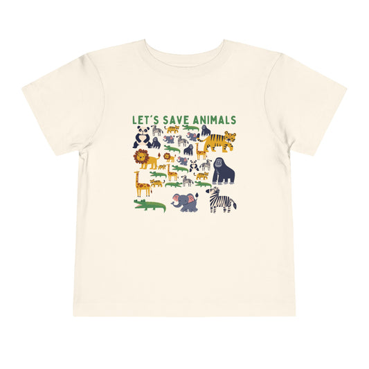 Boys Toddler Short Sleeve Tee Animals