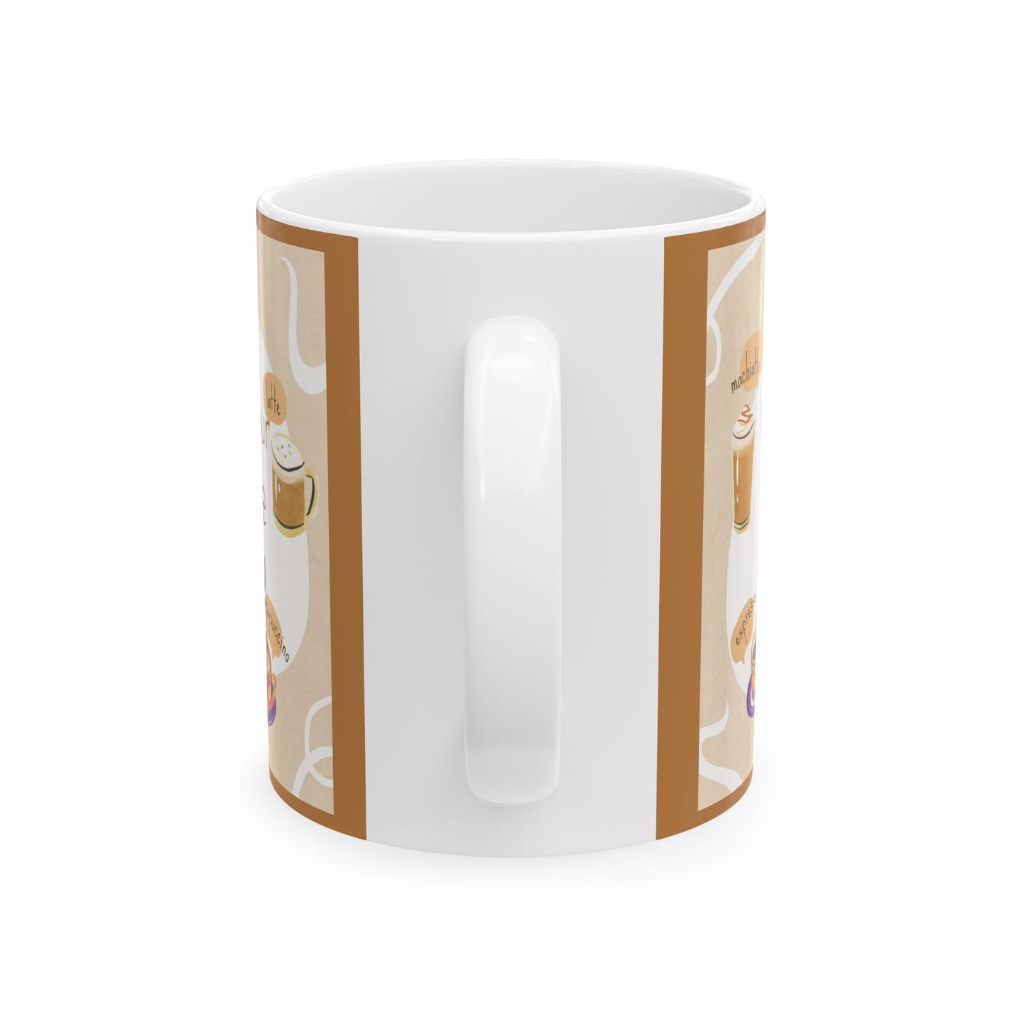 Cafe Cup Ceramic Mug, (11oz, 15oz)