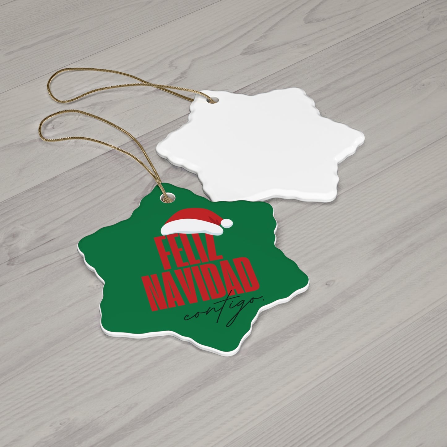 Ceramic Ornament Feliz Navidad