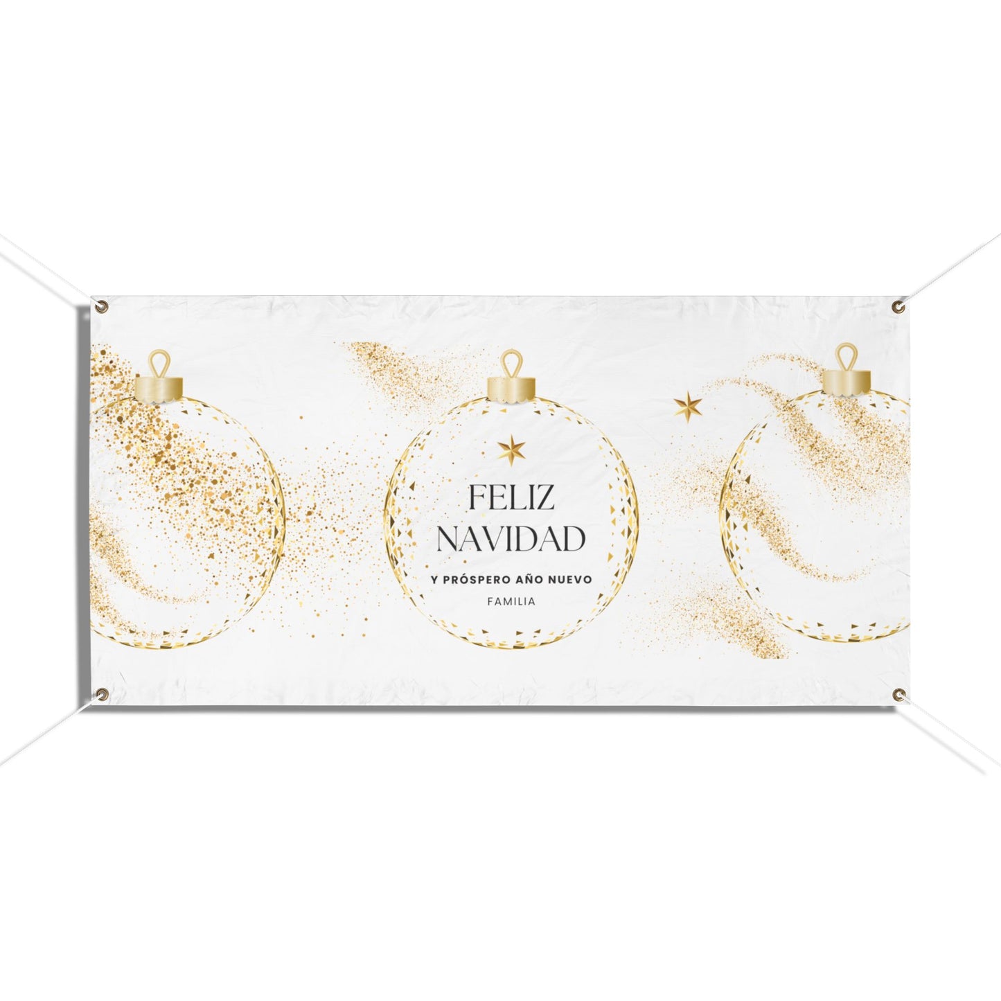 Feliz Navidad Vinyl Banners - Family Events Background