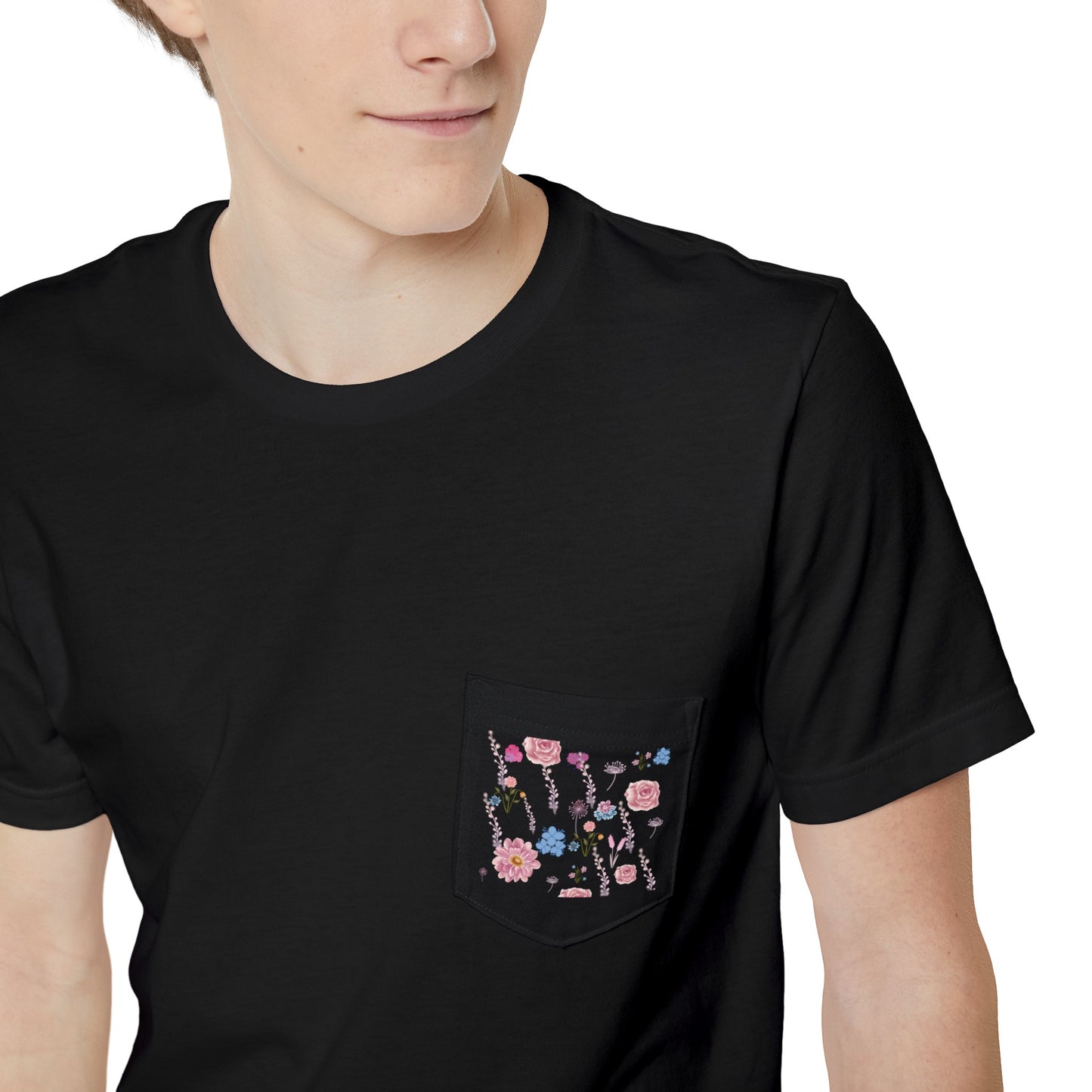 Pocket T-shirt Flowers