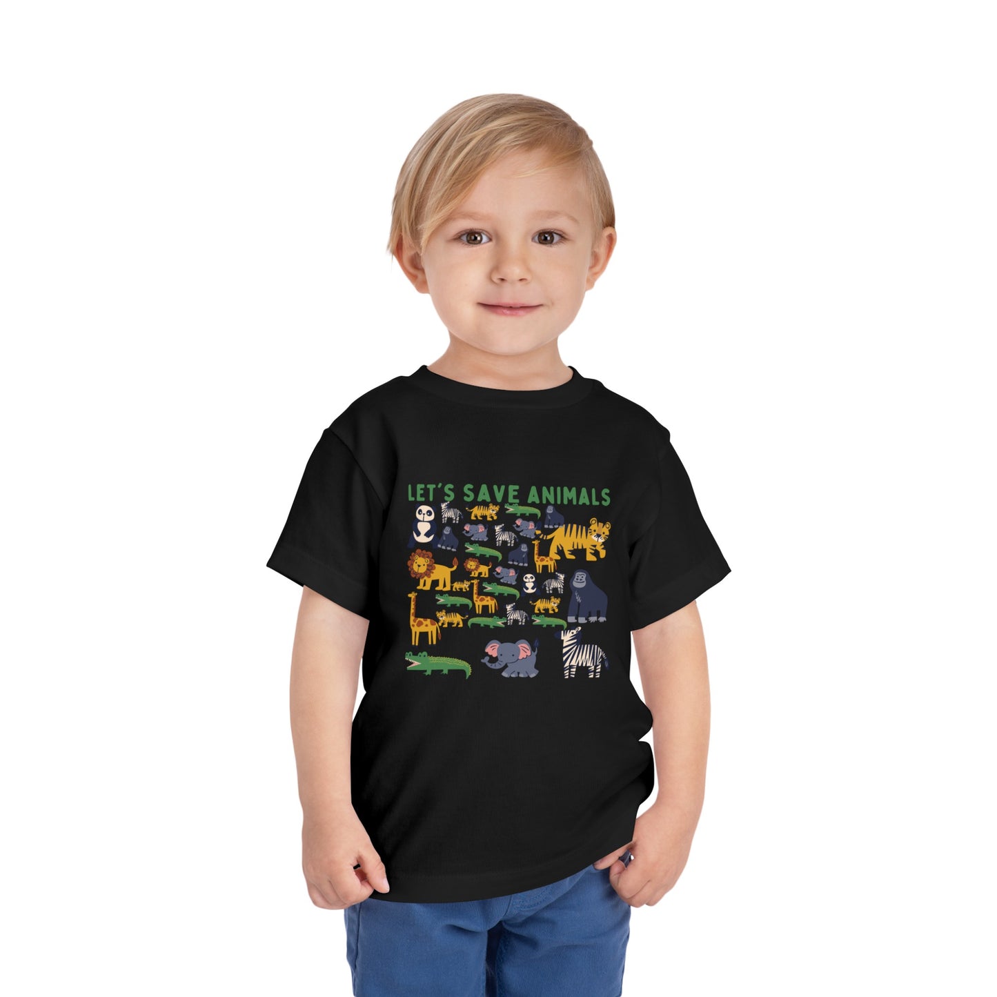 Boys Toddler Short Sleeve Tee Animals