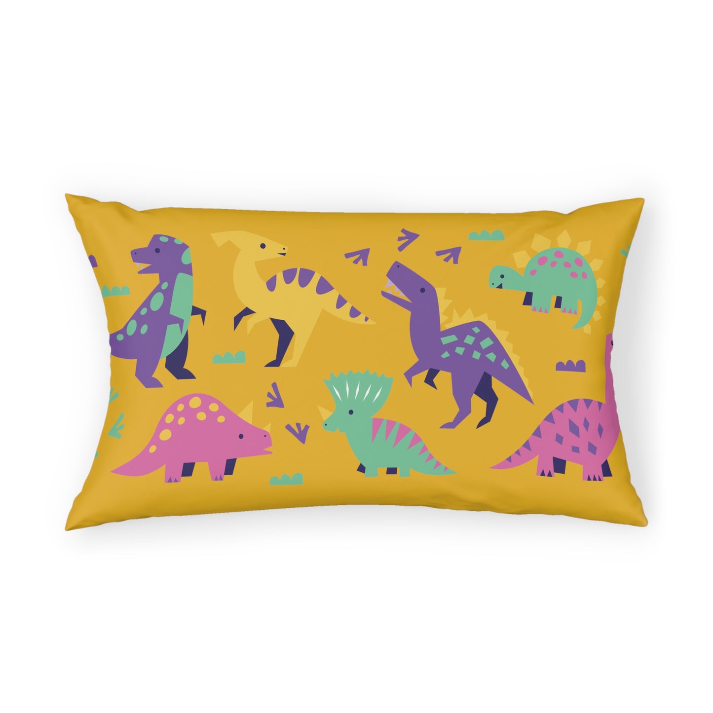 Pink Dinosaurs Pillow Sham