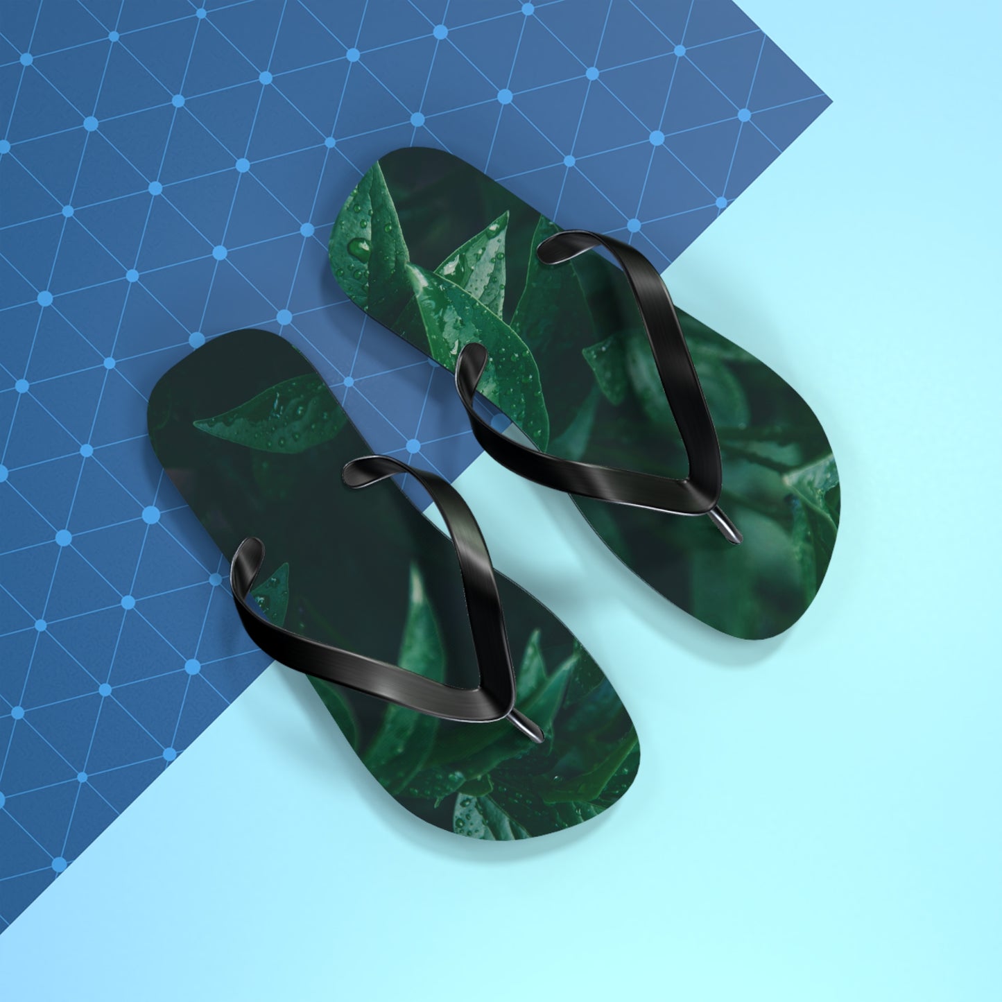 Forest Green Flip Flops