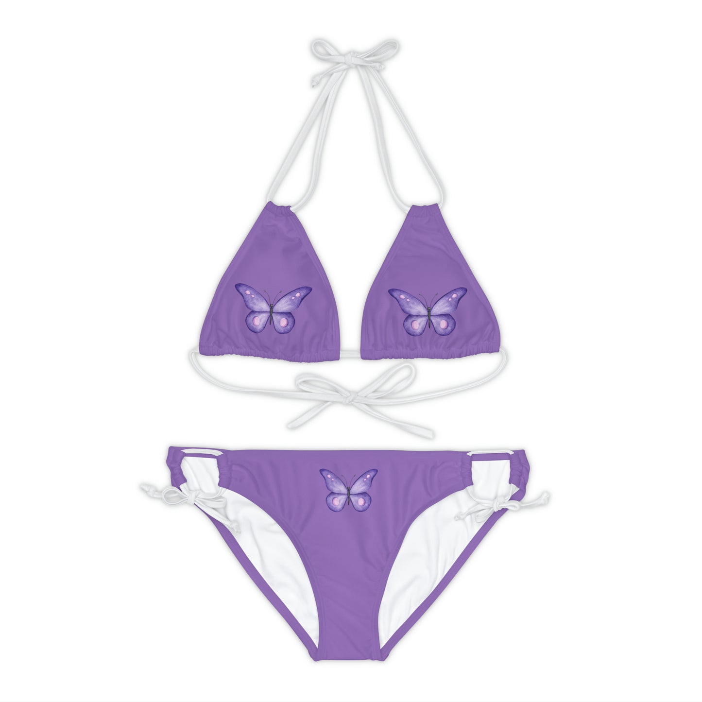 Purple Butterfly Bikini Set