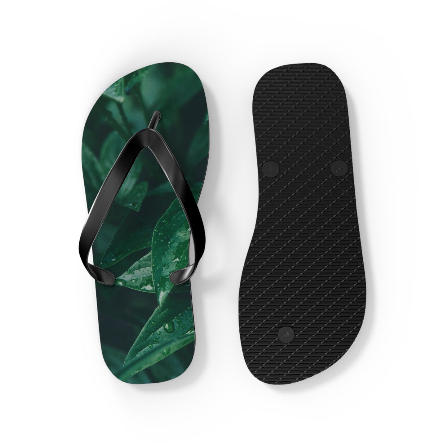 Forest Green Flip Flops