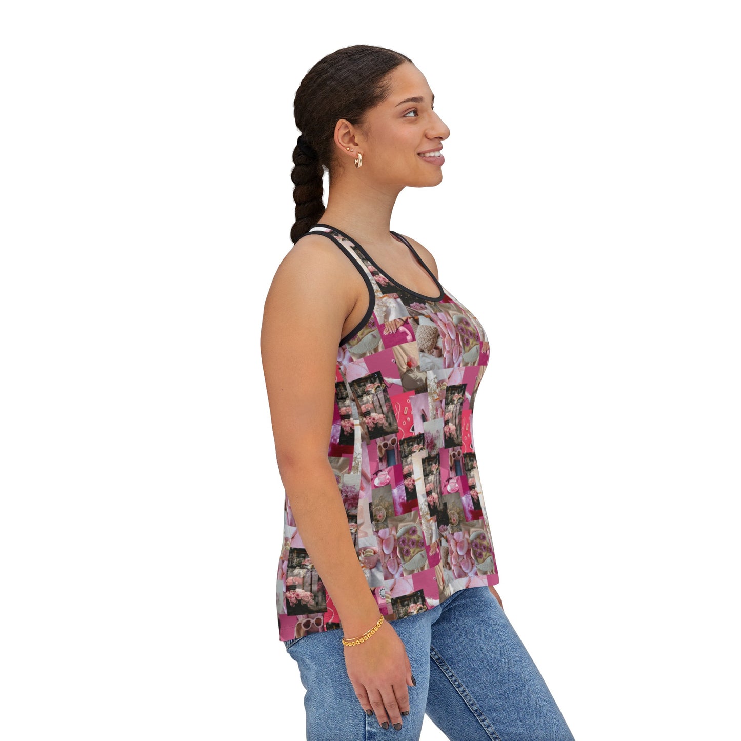 Pink Collage Women's Tank Top