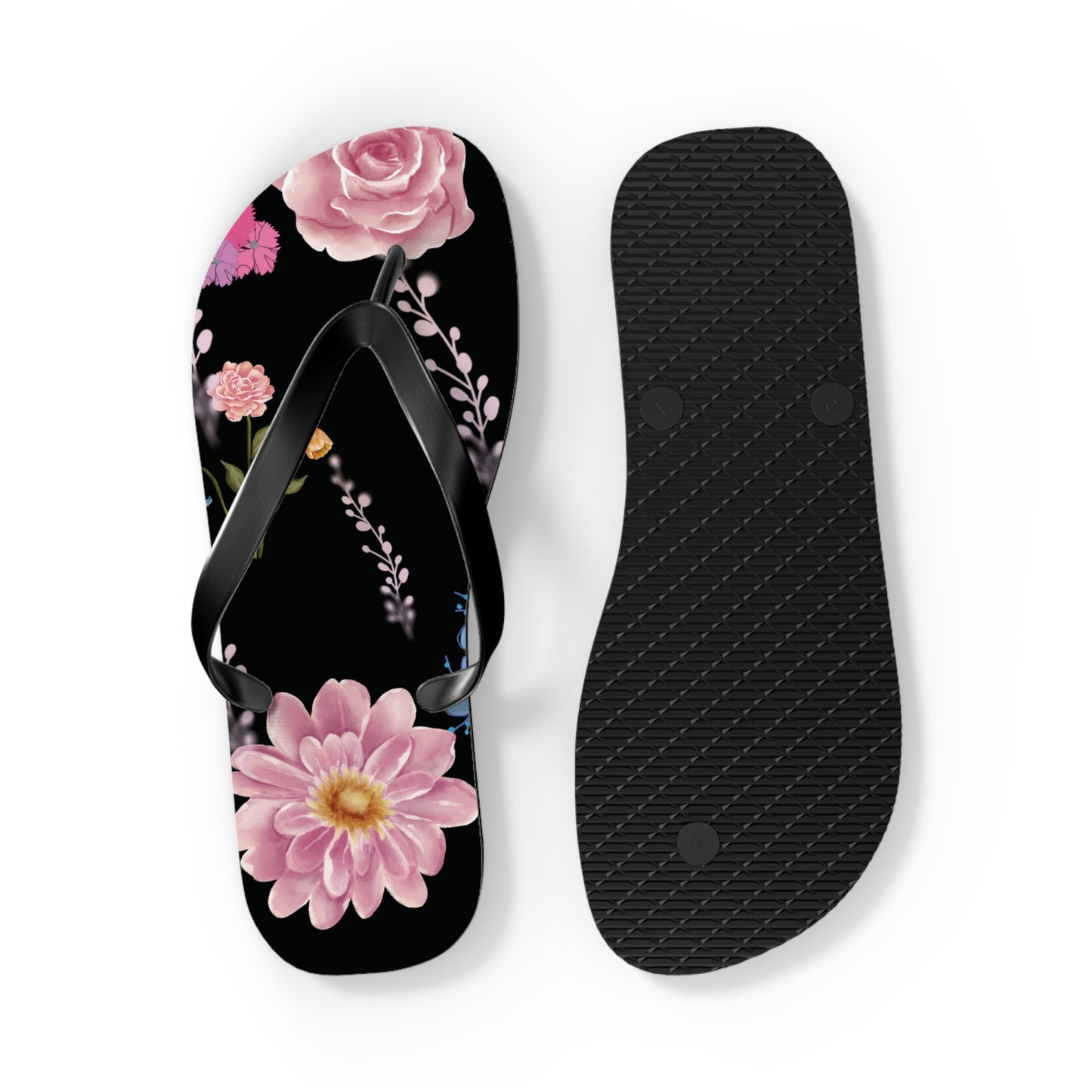 Pink Flowers Women's Flip Flops