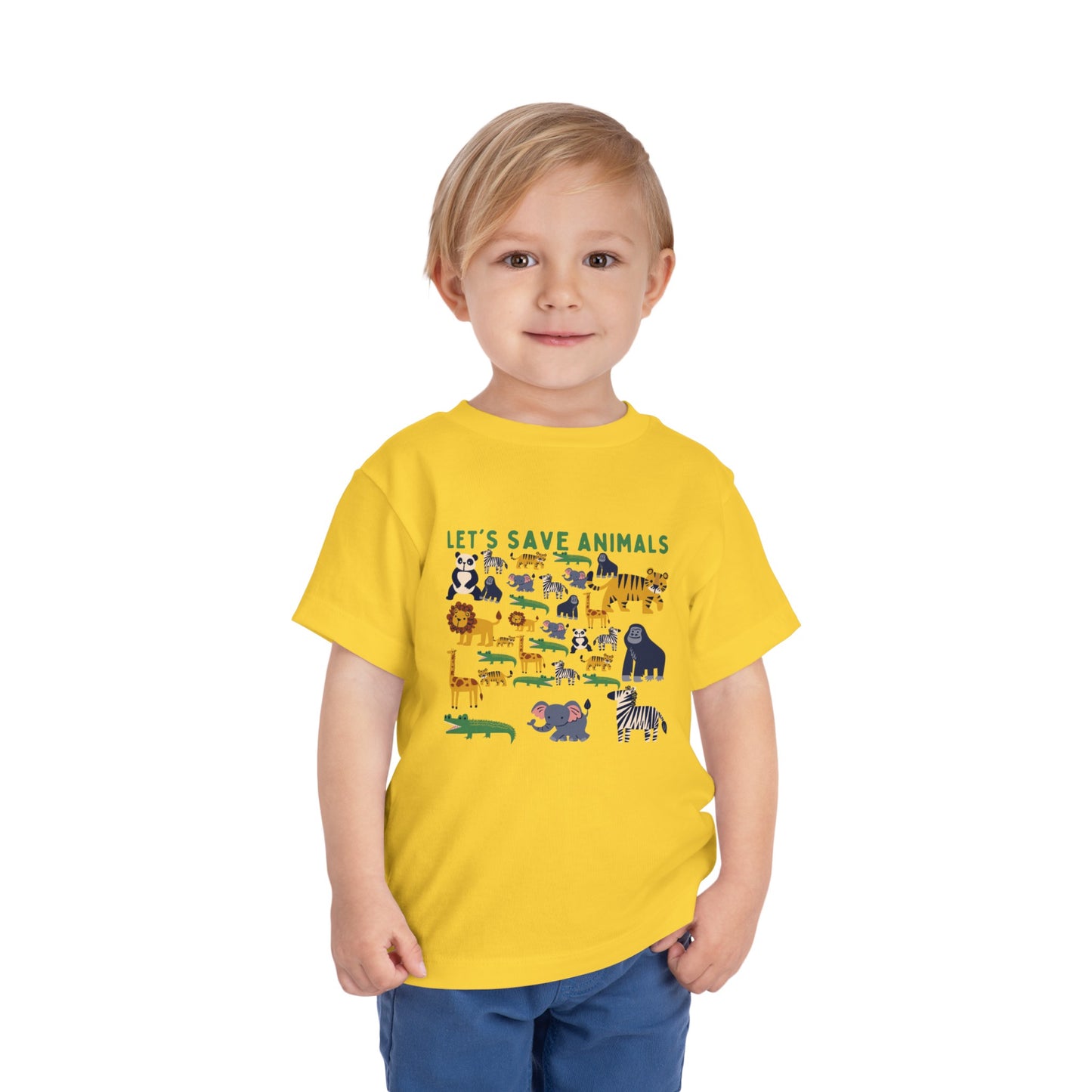 Boys Toddler Short Sleeve Tee Animals