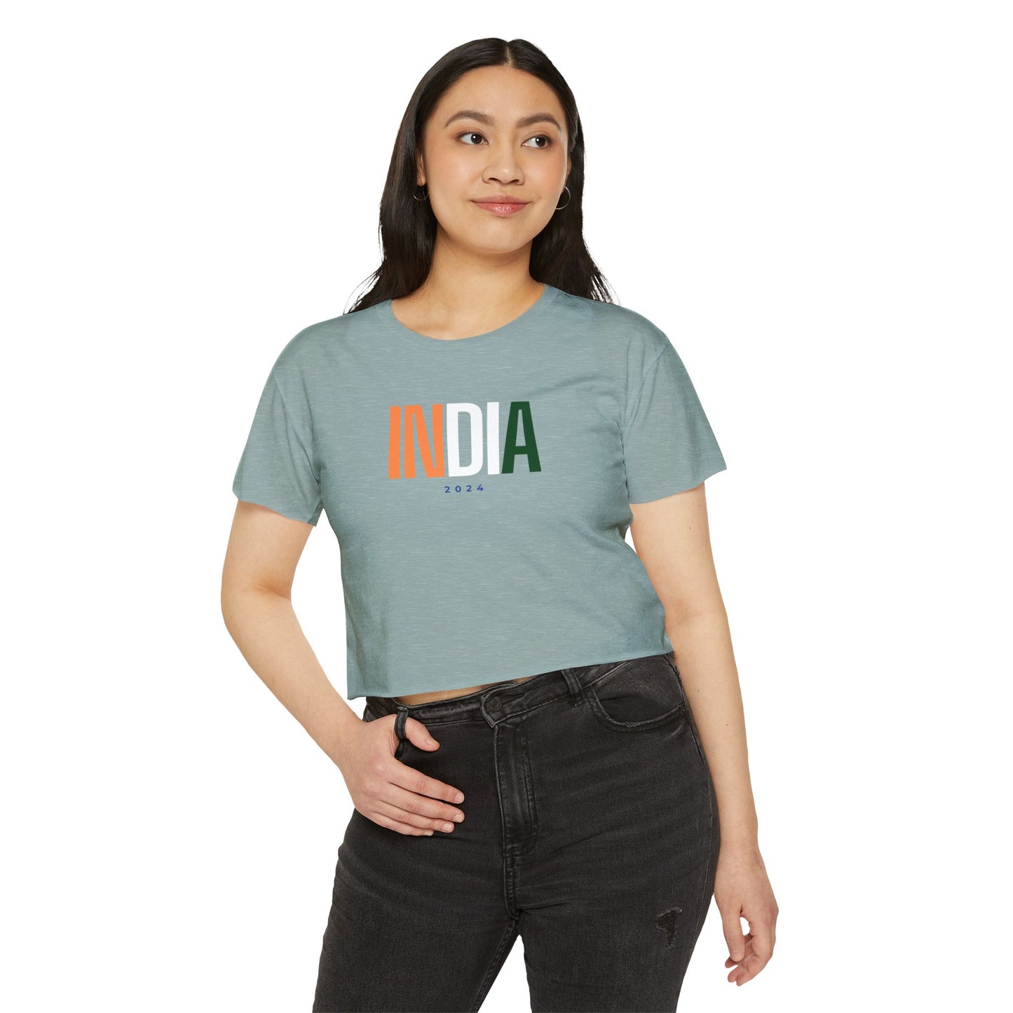 India Women's Crop Top T-shirt