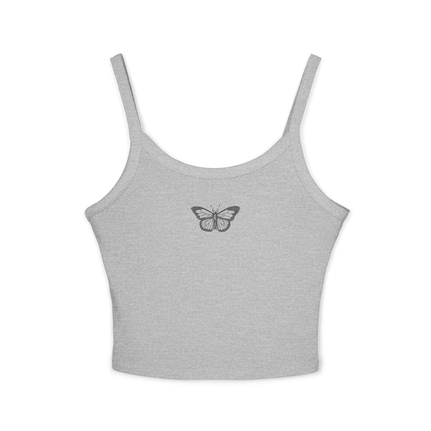 Black Butterfly- Women's Strap Tank Top