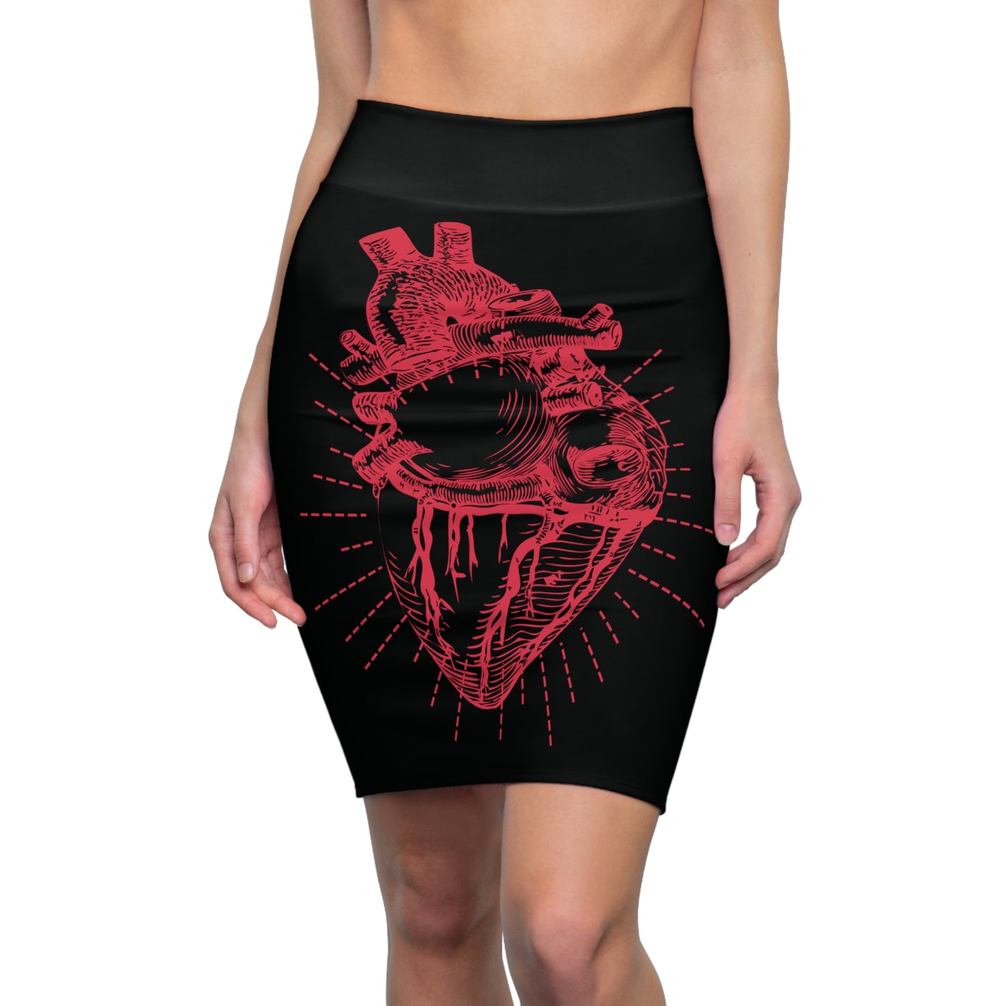 Heart Anatomy Women's Pencil Skirt