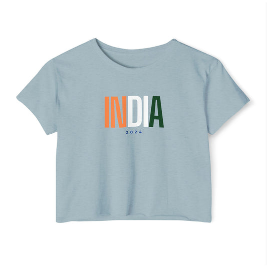 India Women's Crop Top T-shirt