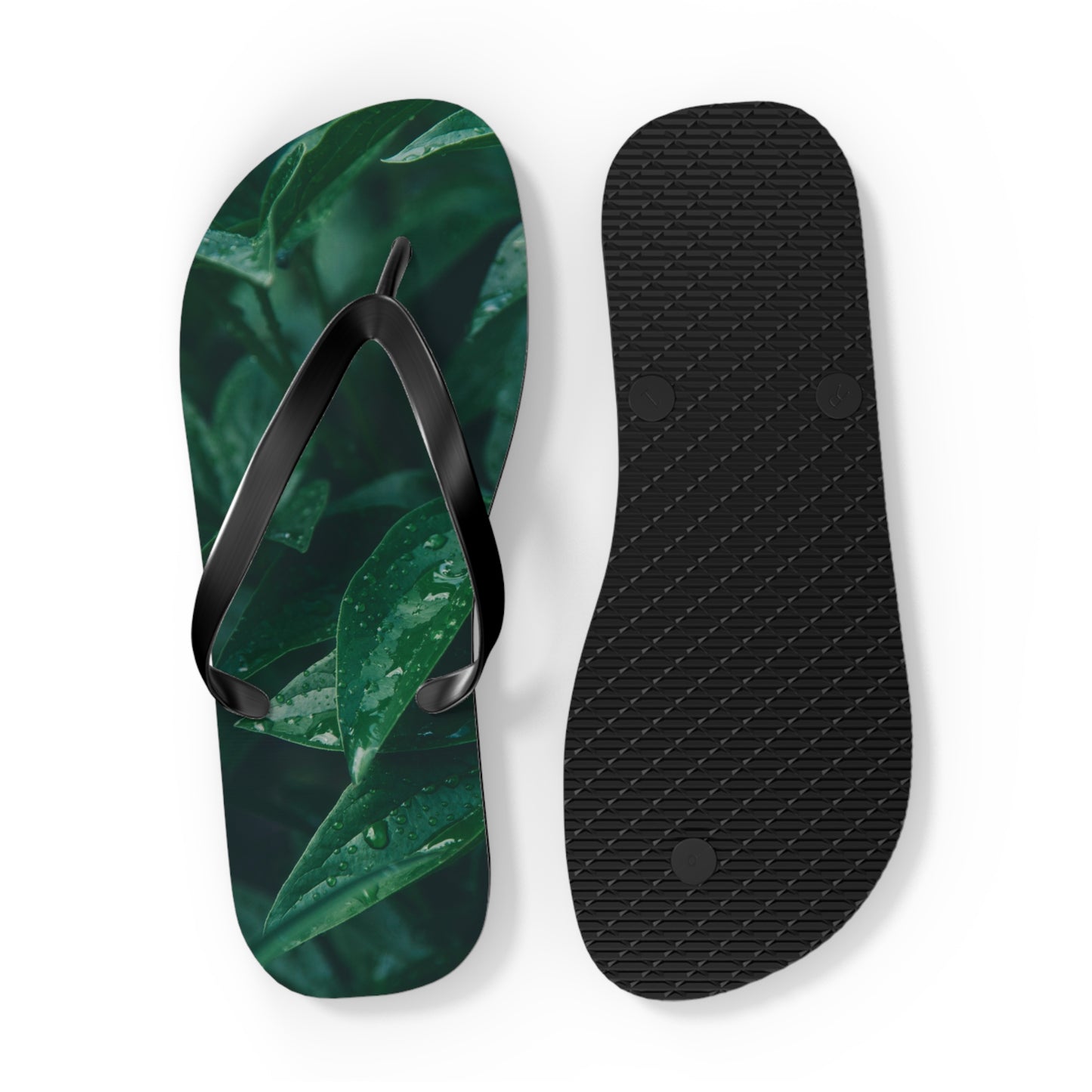 Forest Green Flip Flops