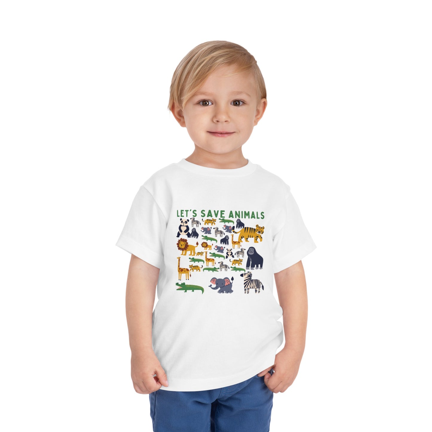 Boys Toddler Short Sleeve Tee Animals