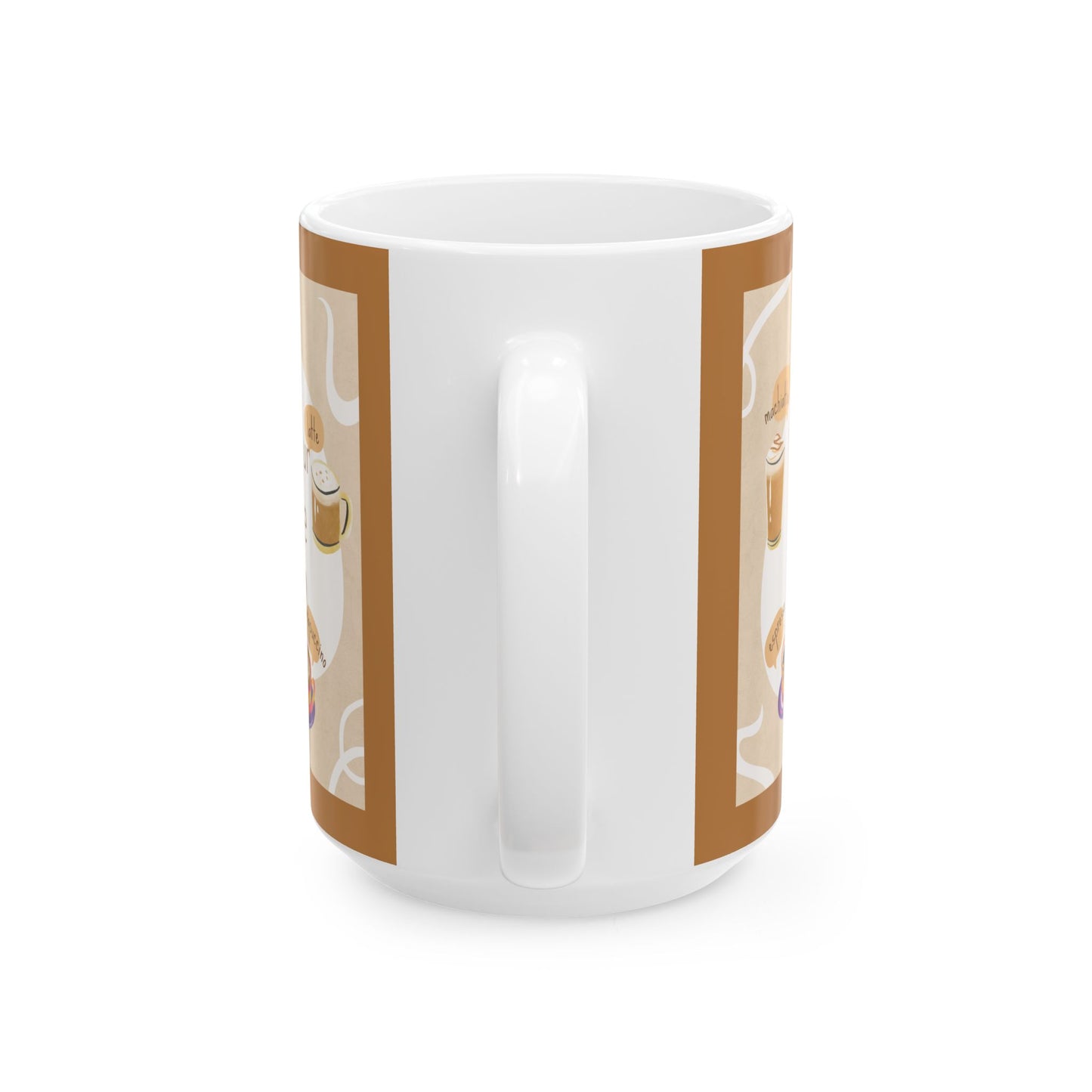 Cafe Cup Ceramic Mug, (11oz, 15oz)