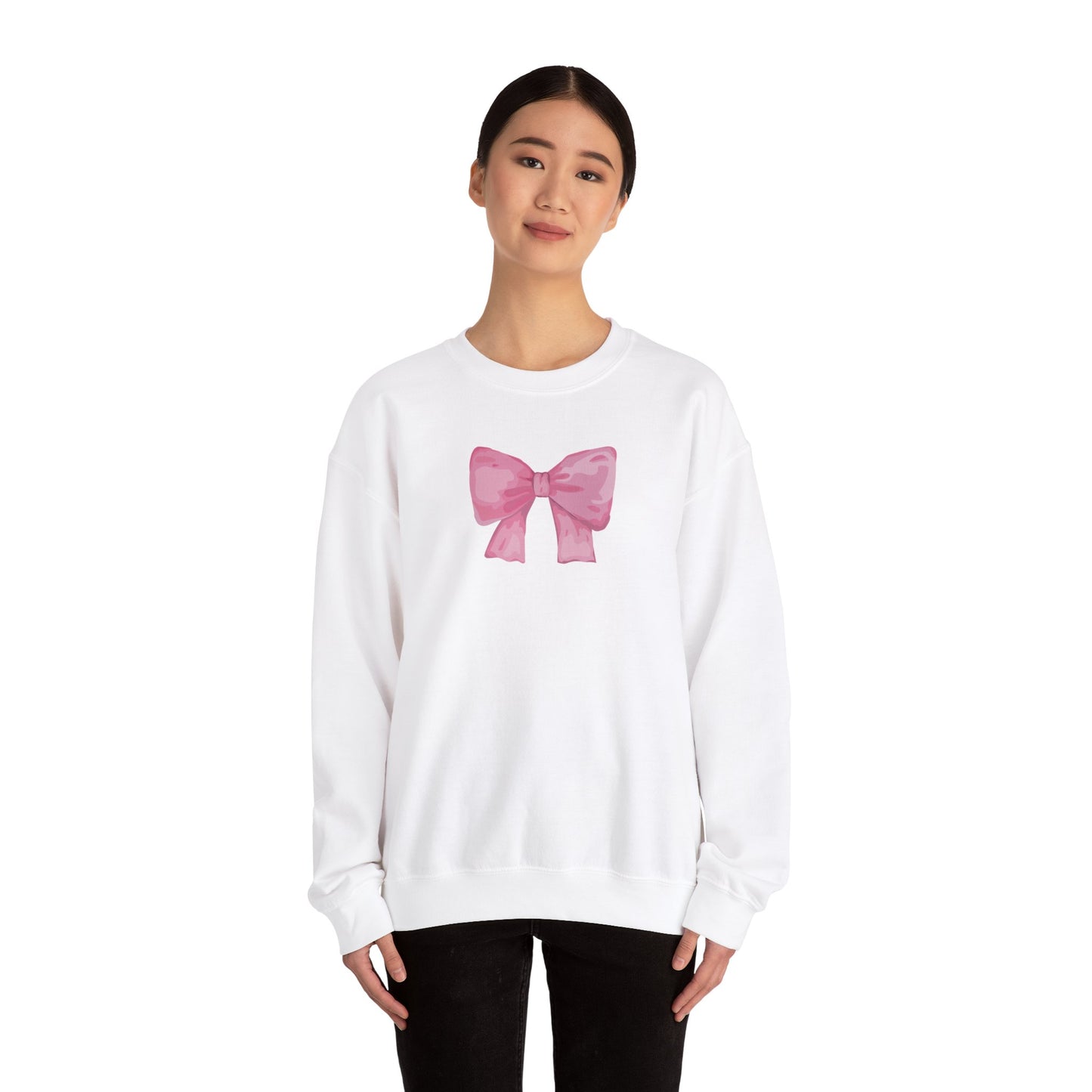 Pink Bow Women's  Sweatshirt Crewneck