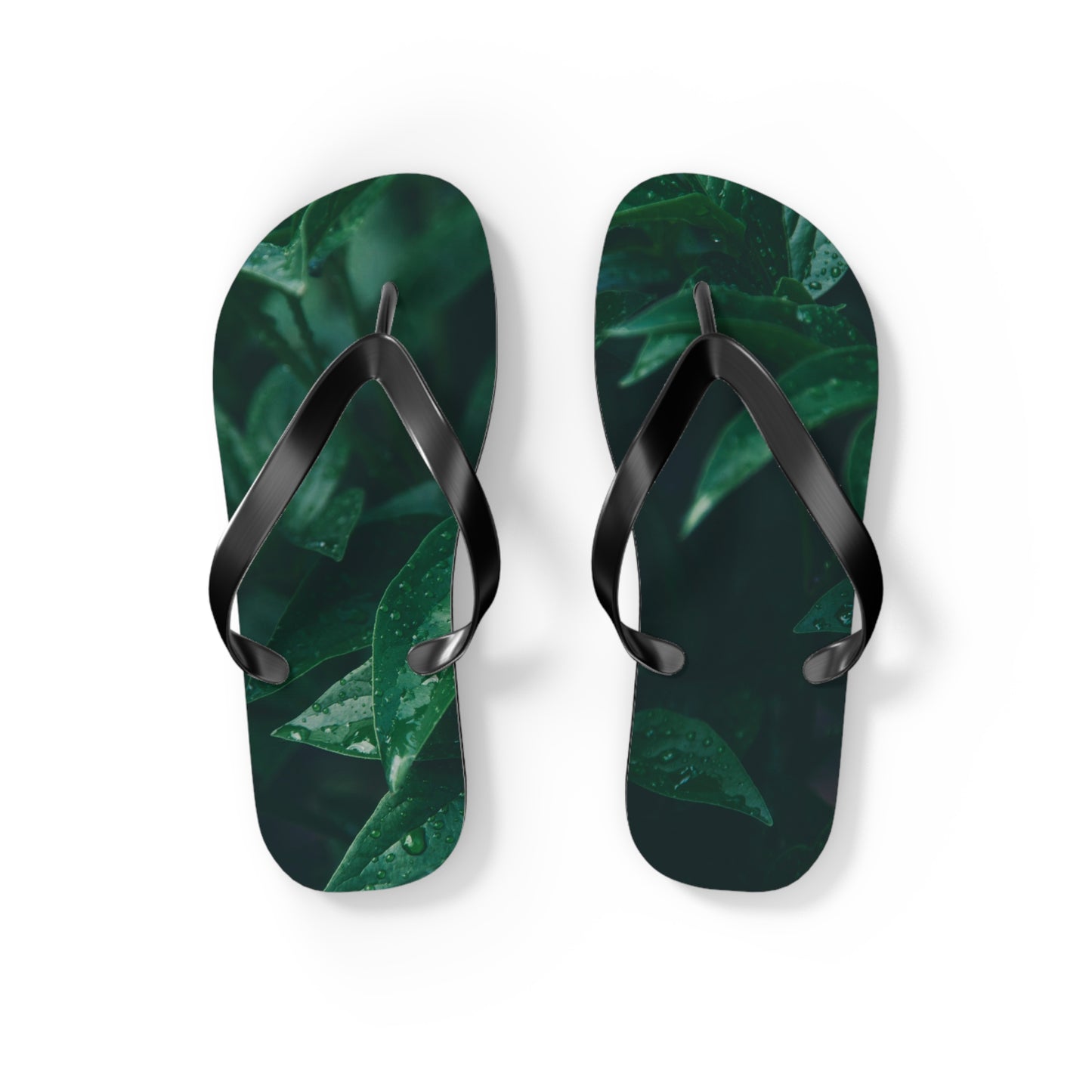 Forest Green Flip Flops