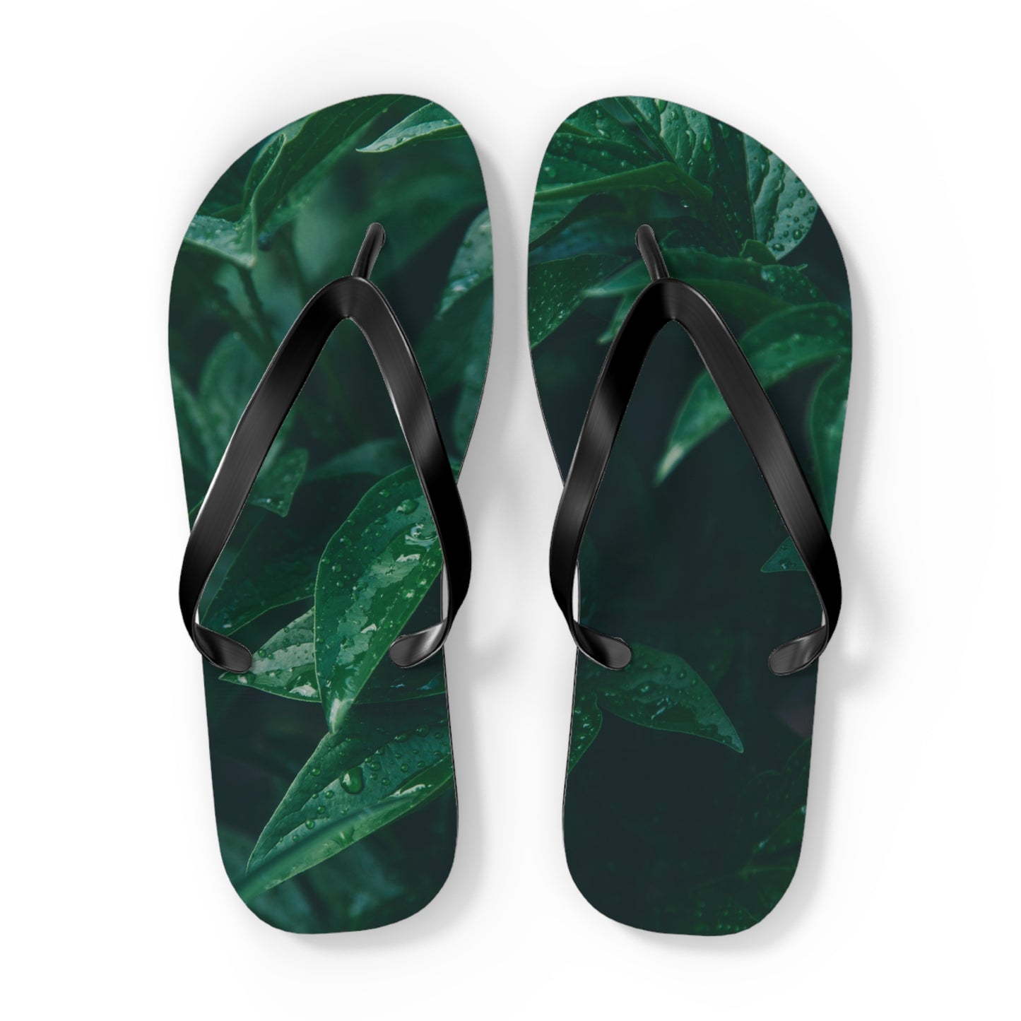 Forest Green Flip Flops