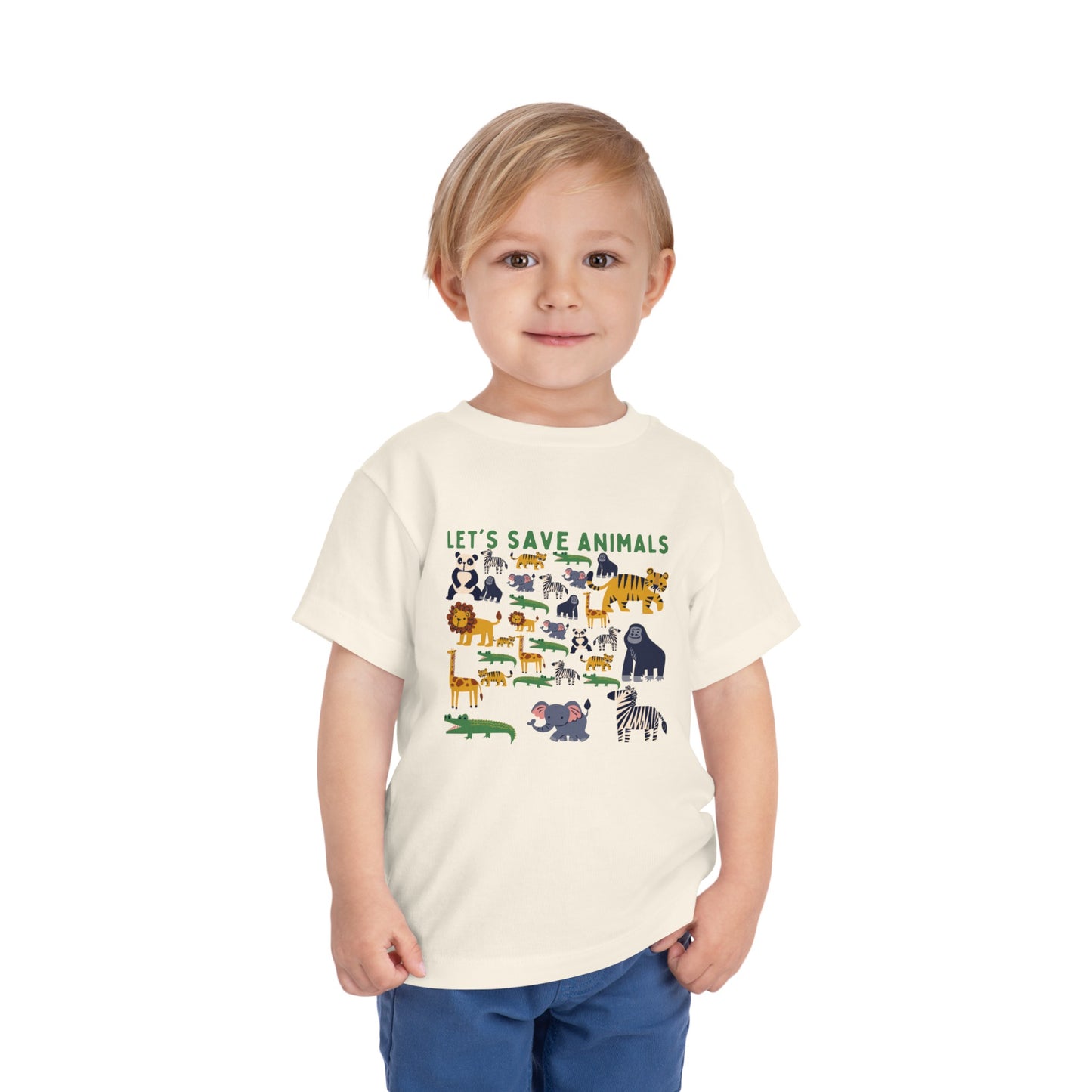 Boys Toddler Short Sleeve Tee Animals