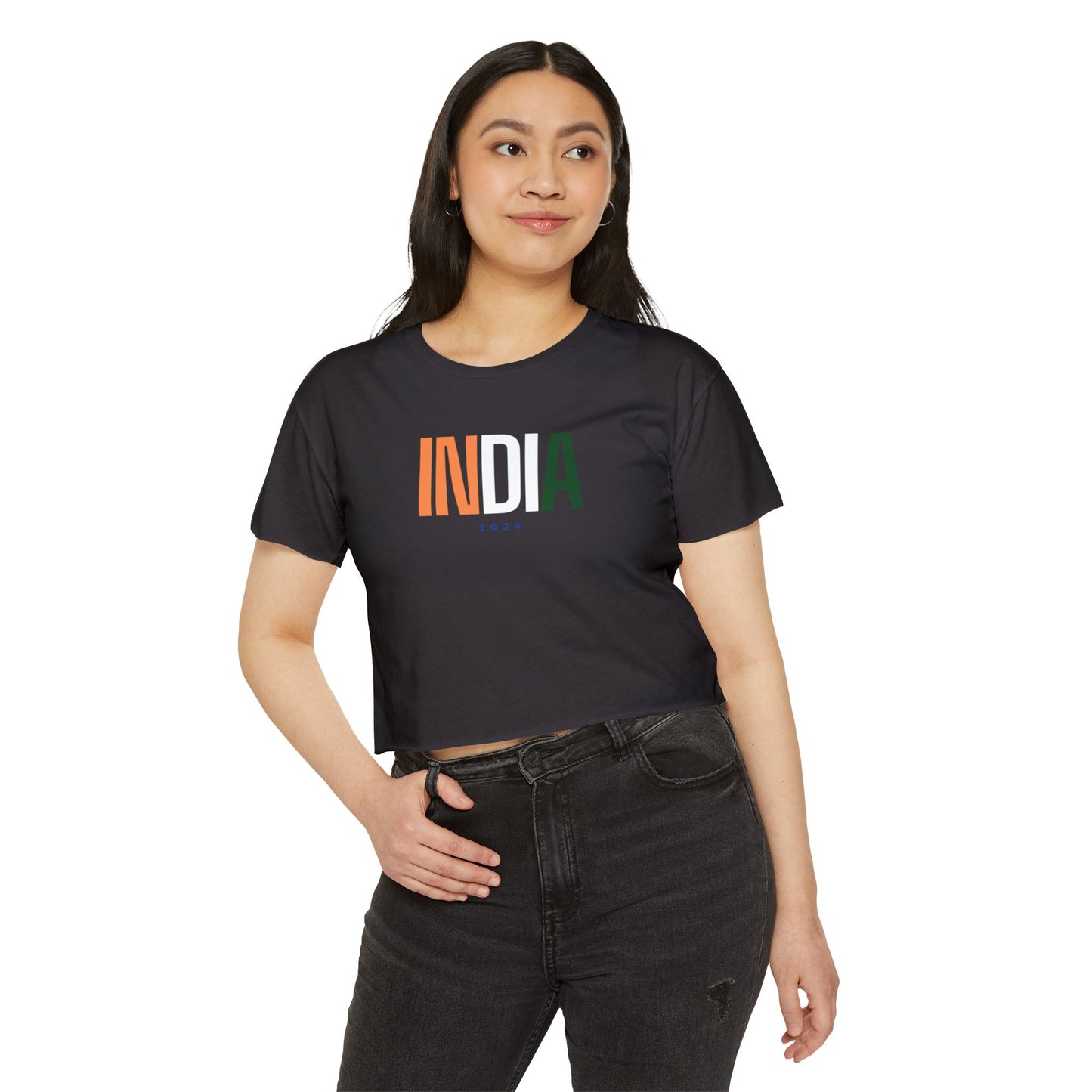 India Women's Crop Top T-shirt