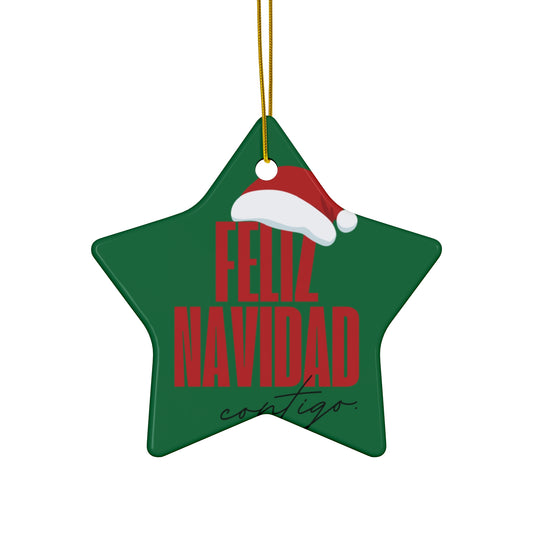 Ceramic Ornament Feliz Navidad