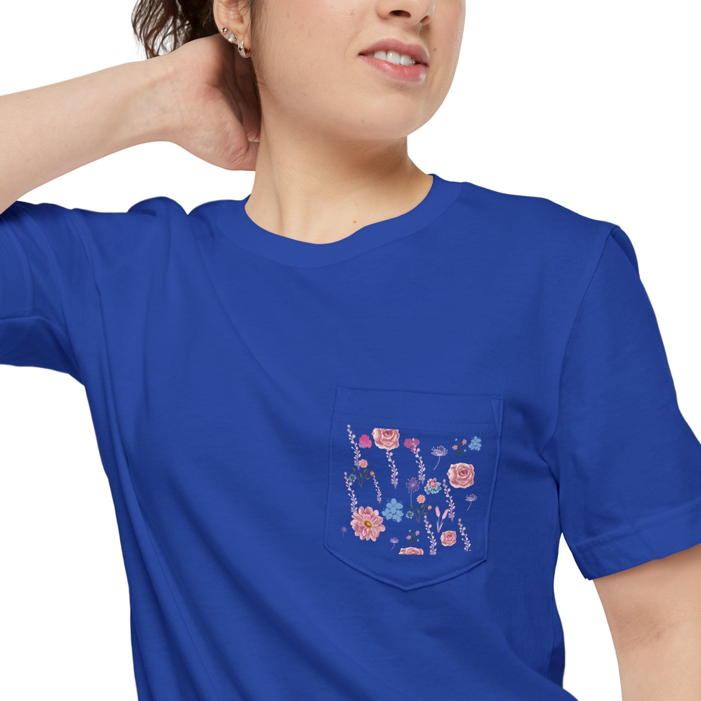 Pocket T-shirt Flowers