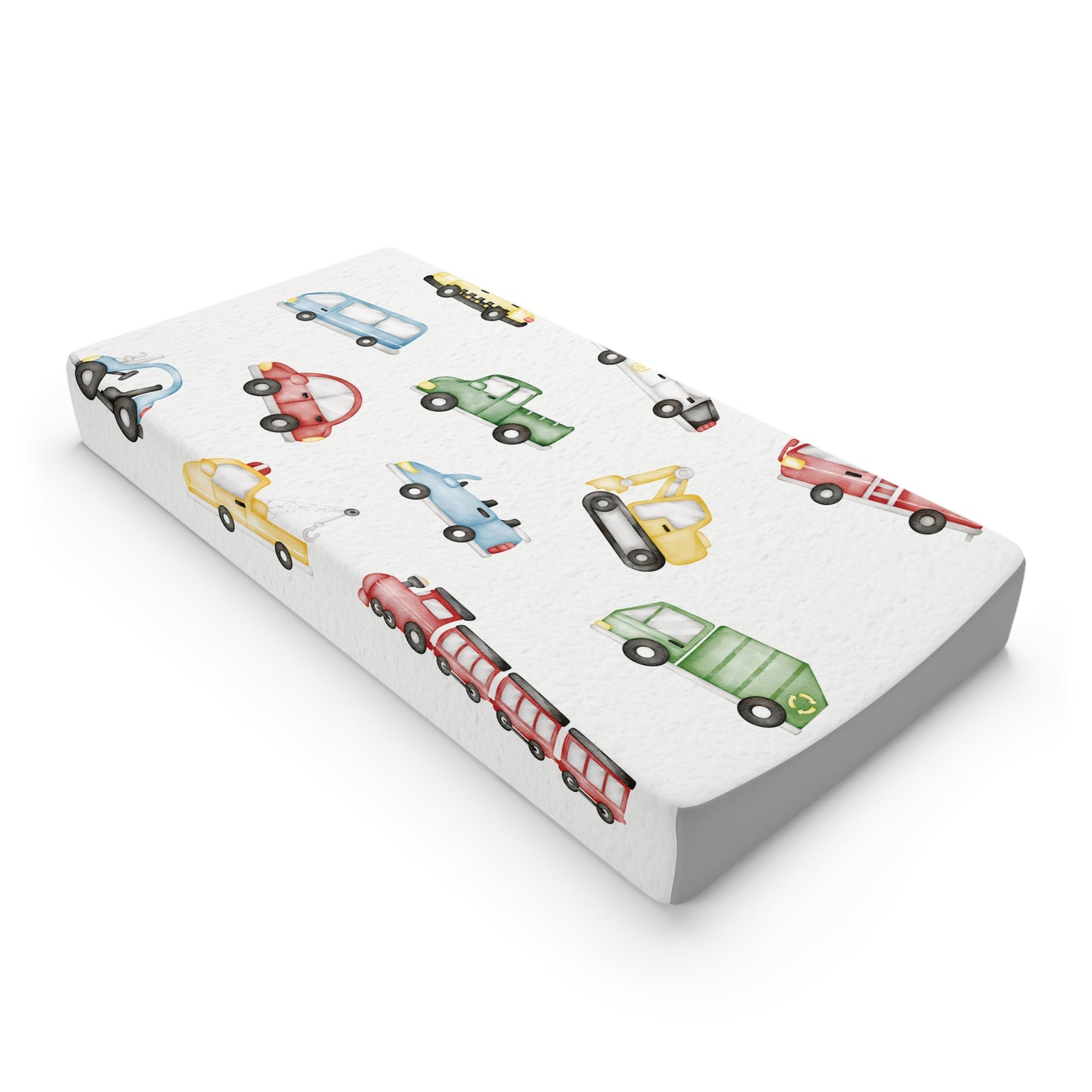 Cars and Trucks Baby Boy Changing Pad Cover