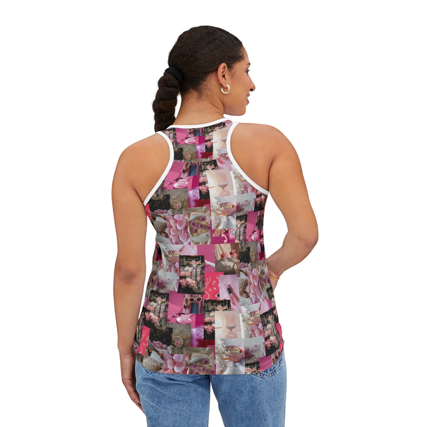 Pink Collage Women's Tank Top