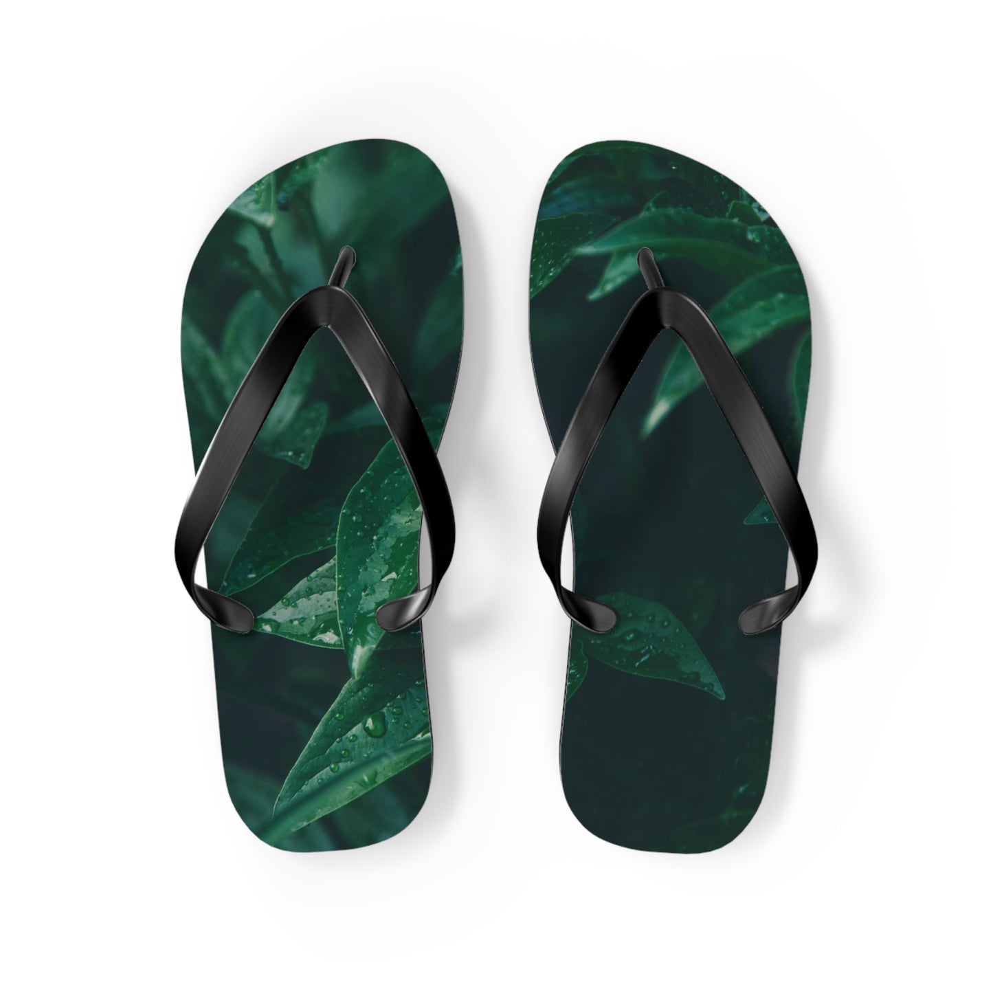 Forest Green Flip Flops