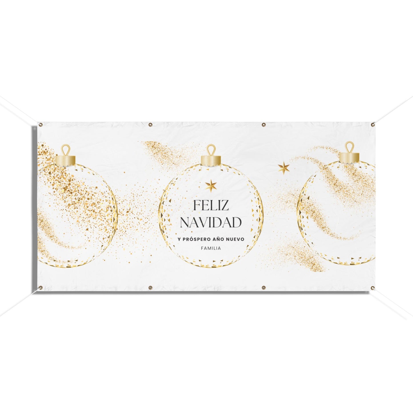 Feliz Navidad Vinyl Banners - Family Events Background