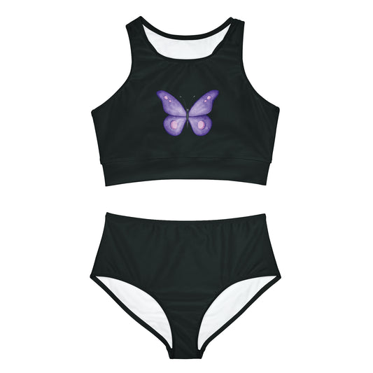 Black Butterfly Bikini Set