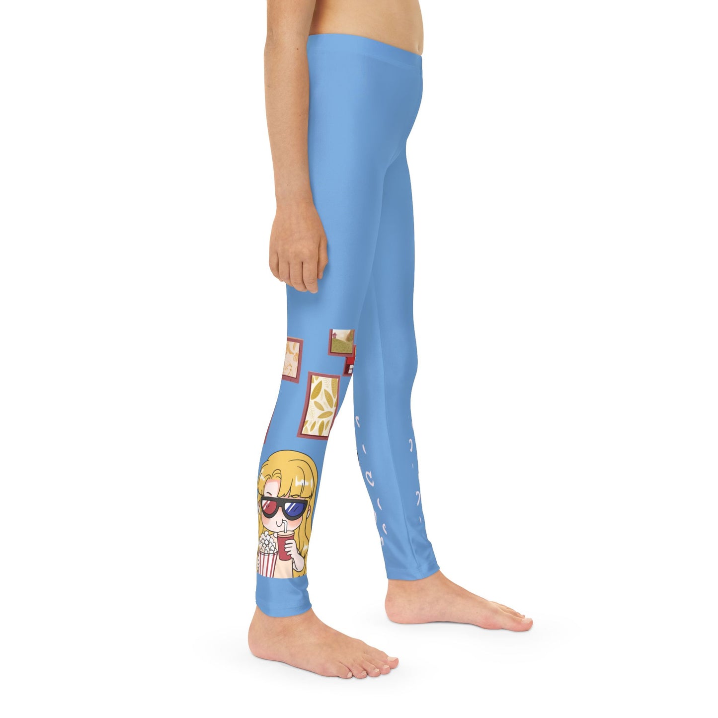 Girl Blue Youth Leggings