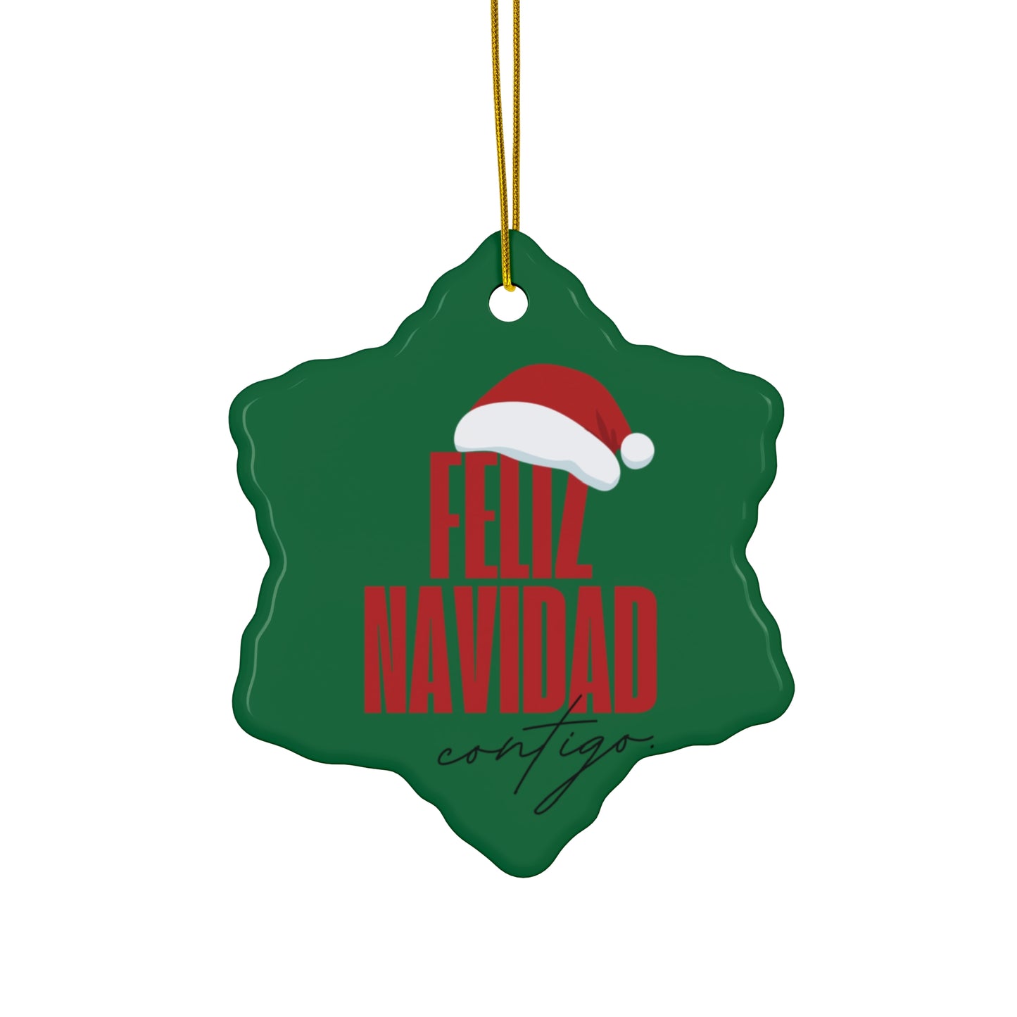 Ceramic Ornament Feliz Navidad