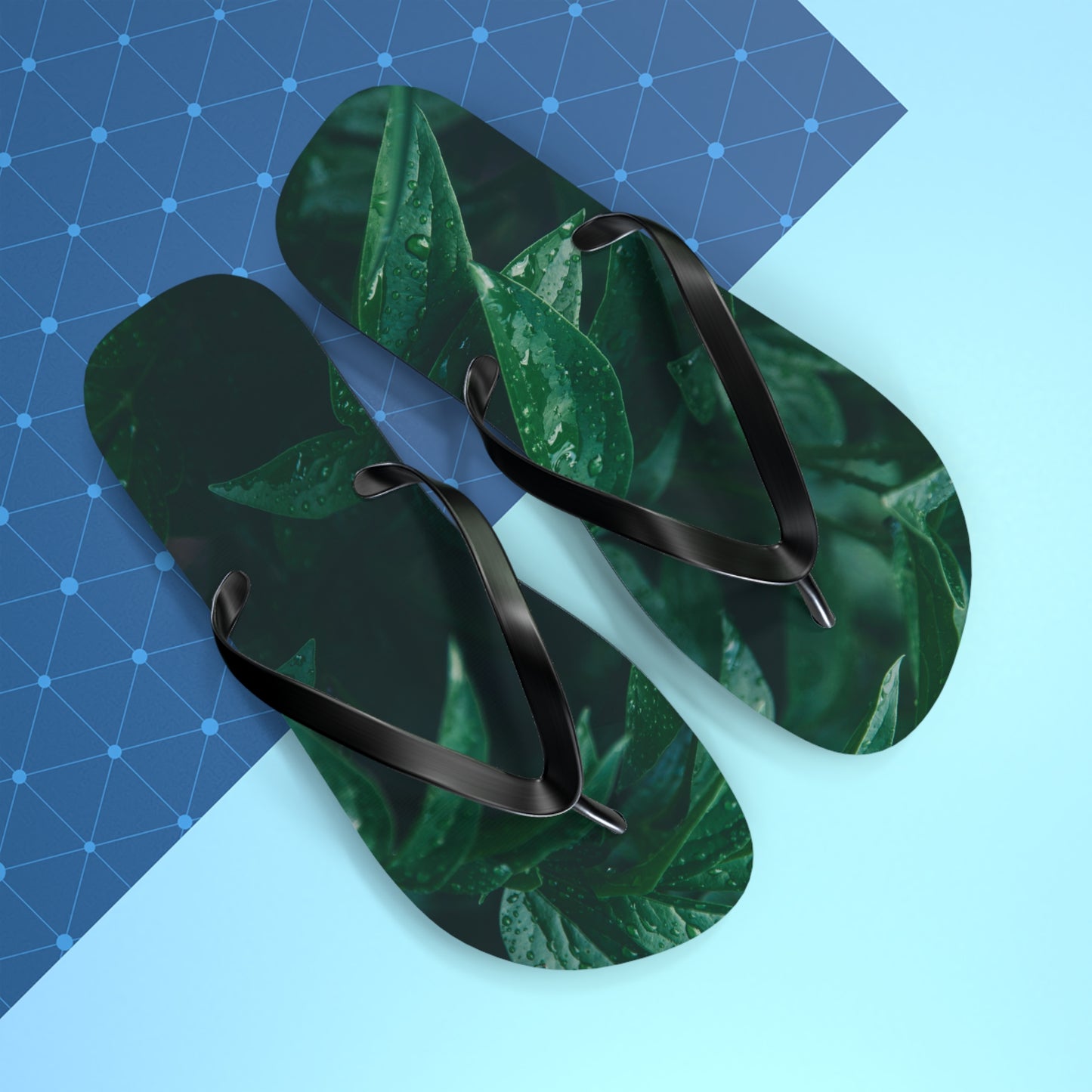 Forest Green Flip Flops