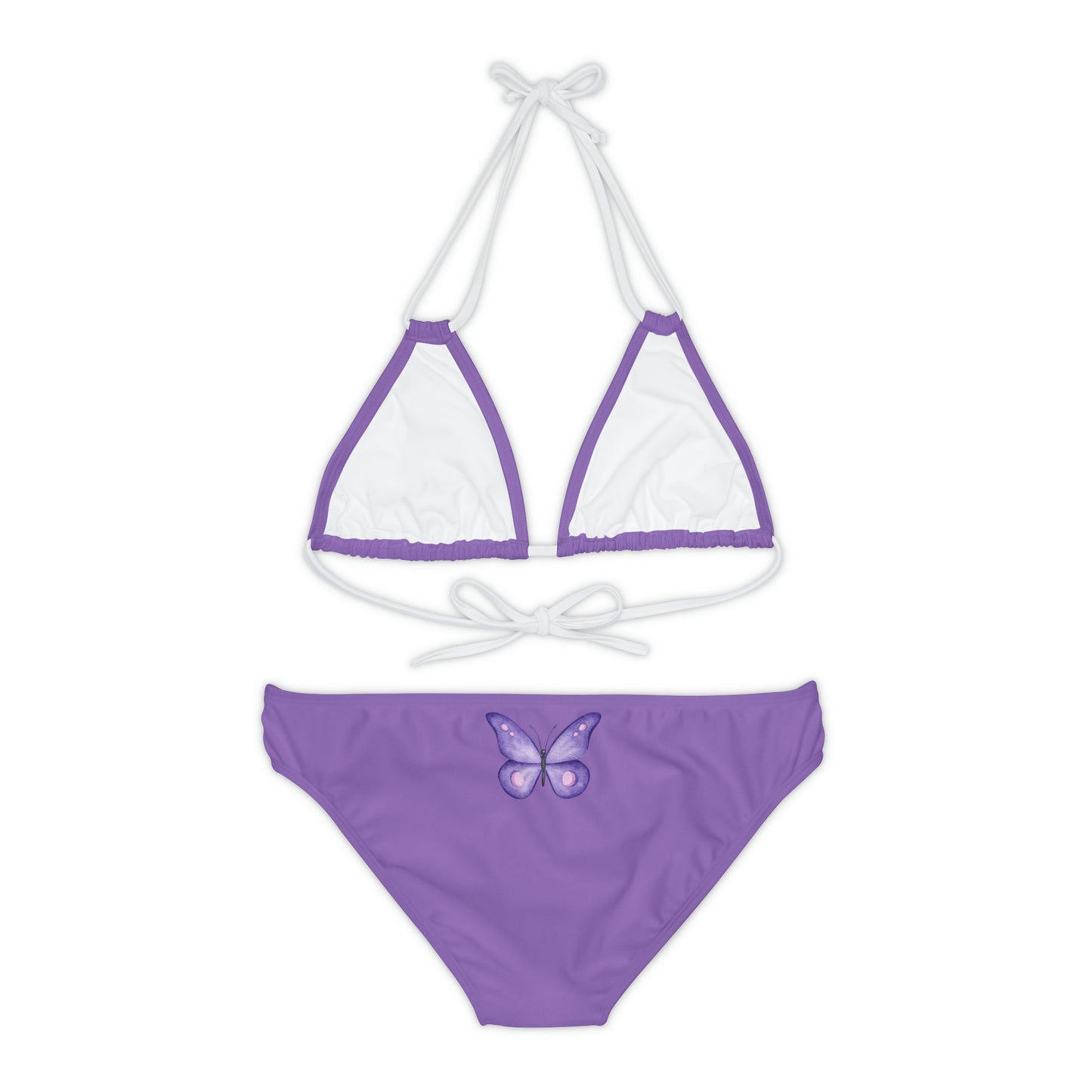 Purple Butterfly Bikini Set