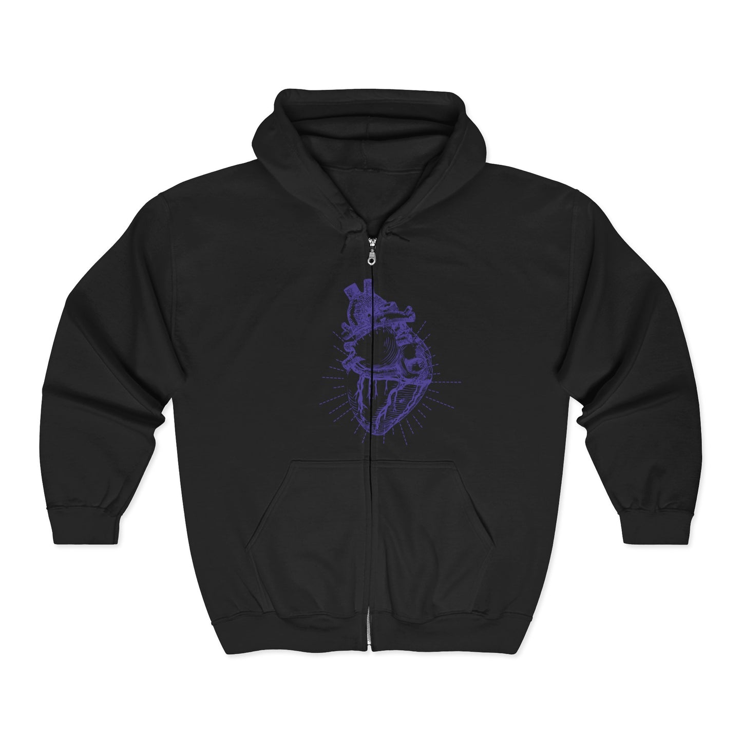 Heart Anatomy  Heavy Blend™ Full Zip Hooded Sweatshirt