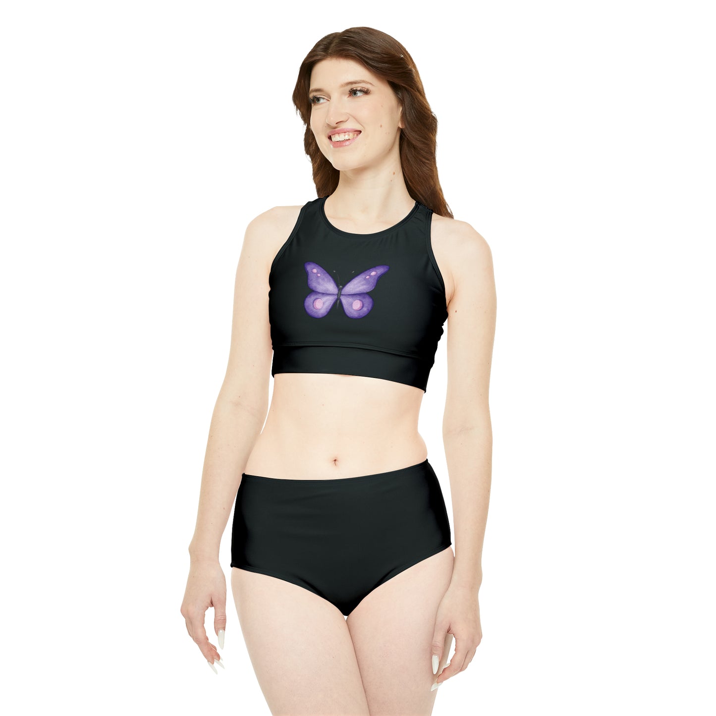 Black Butterfly Bikini Set