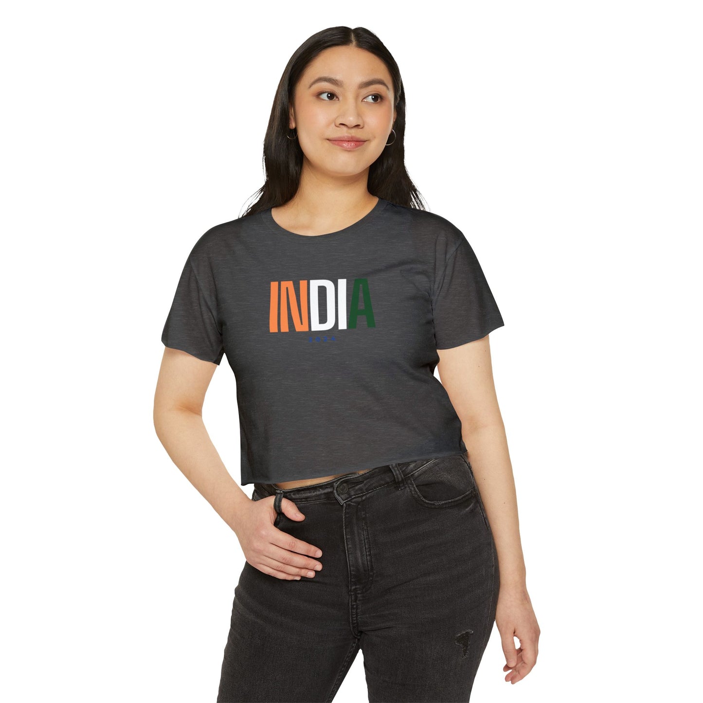 India Women's Crop Top T-shirt