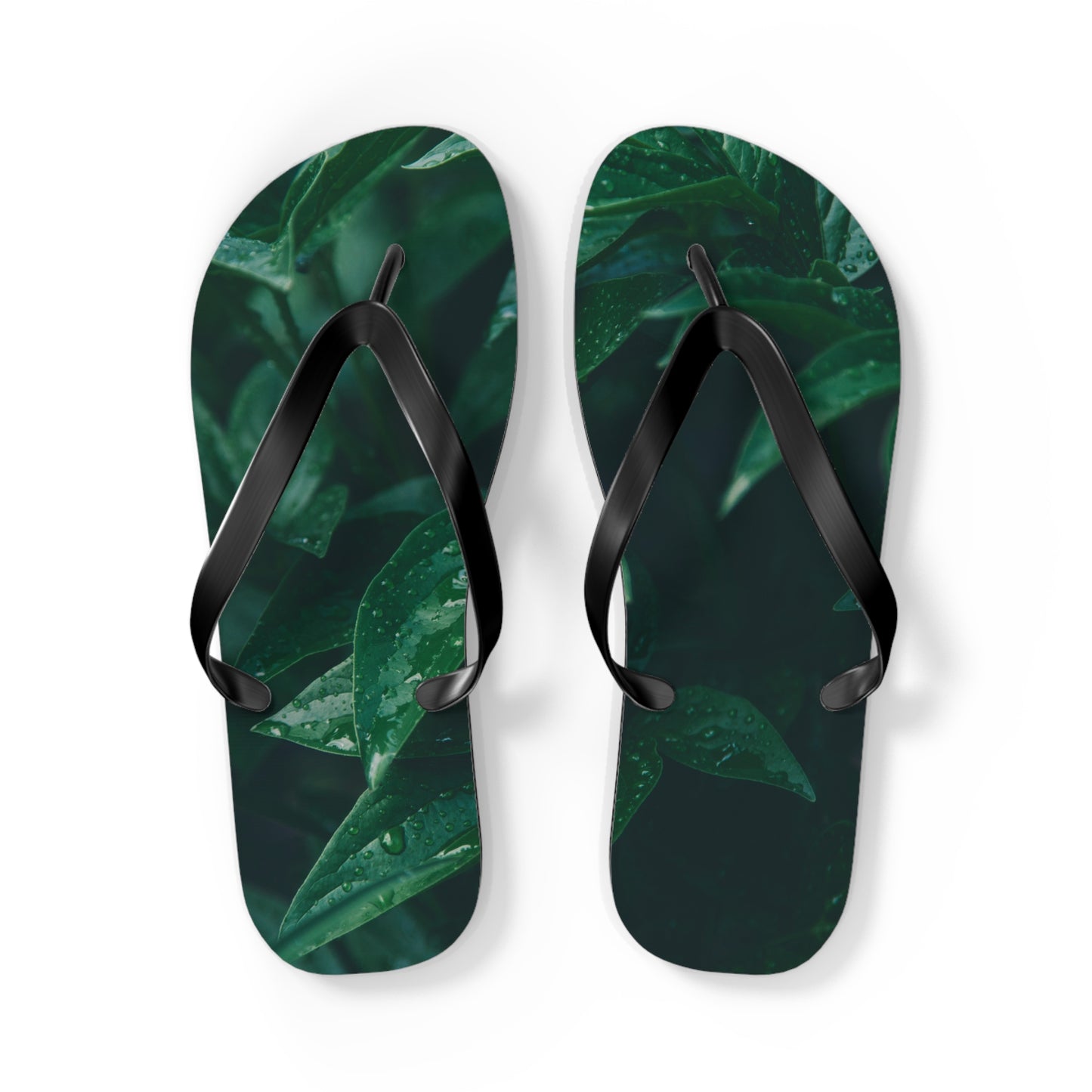 Forest Green Flip Flops