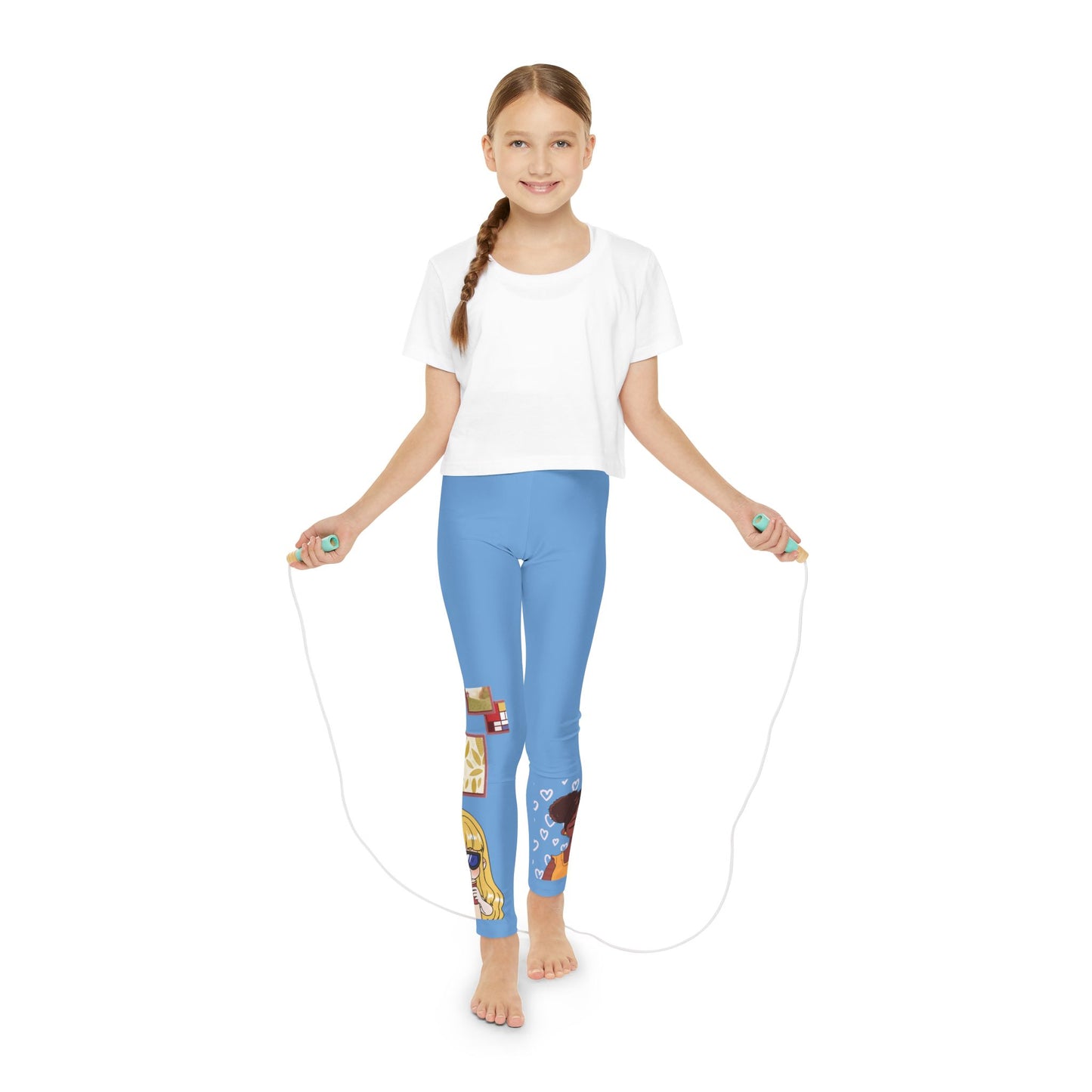 Girl Blue Youth Leggings