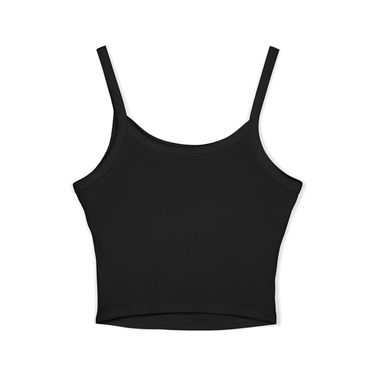 Women's Strap Tank Top- Black Butterfly